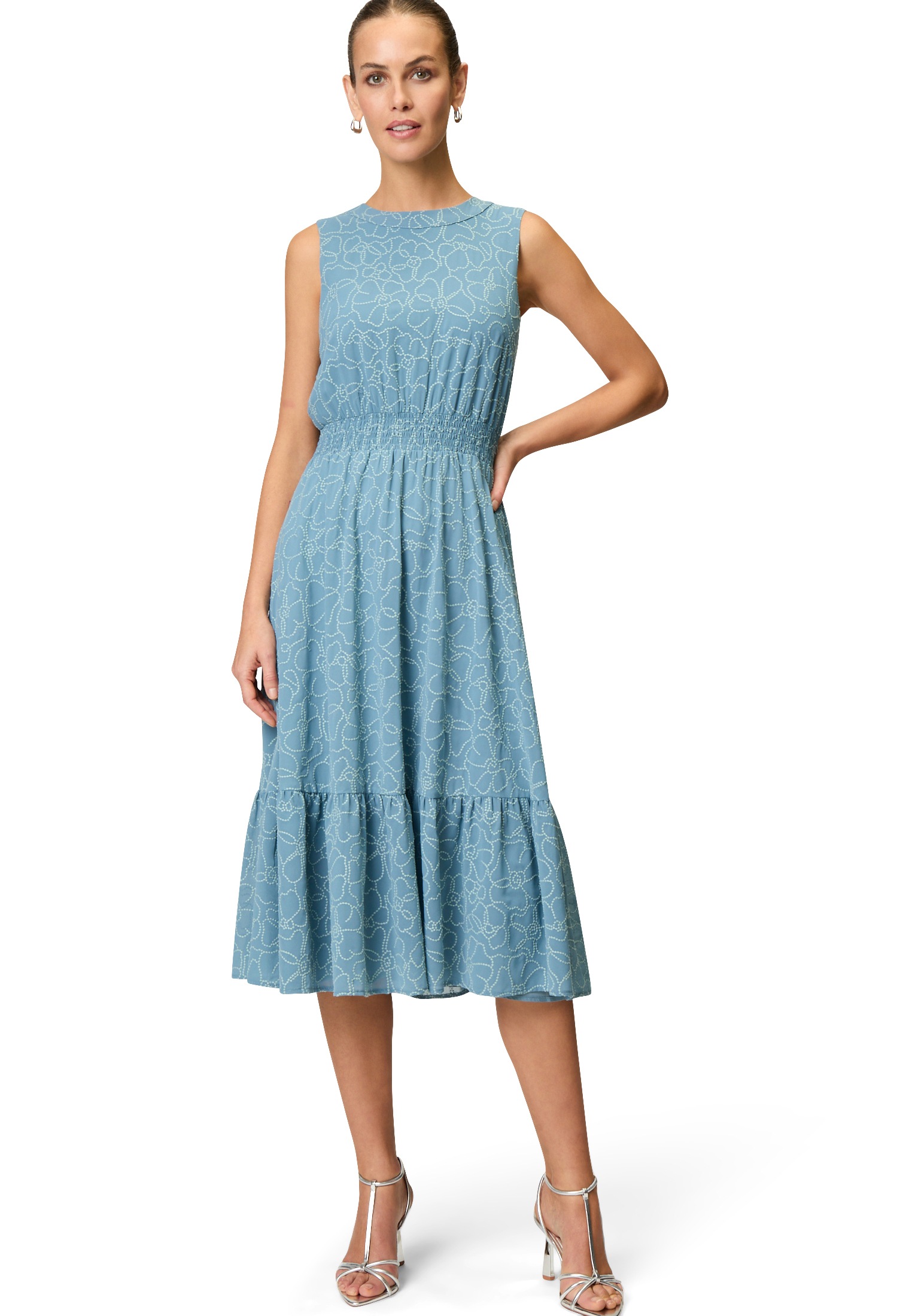 Zero Midikleid "zero Damen Midikleid mit Volants", Volant günstig online kaufen