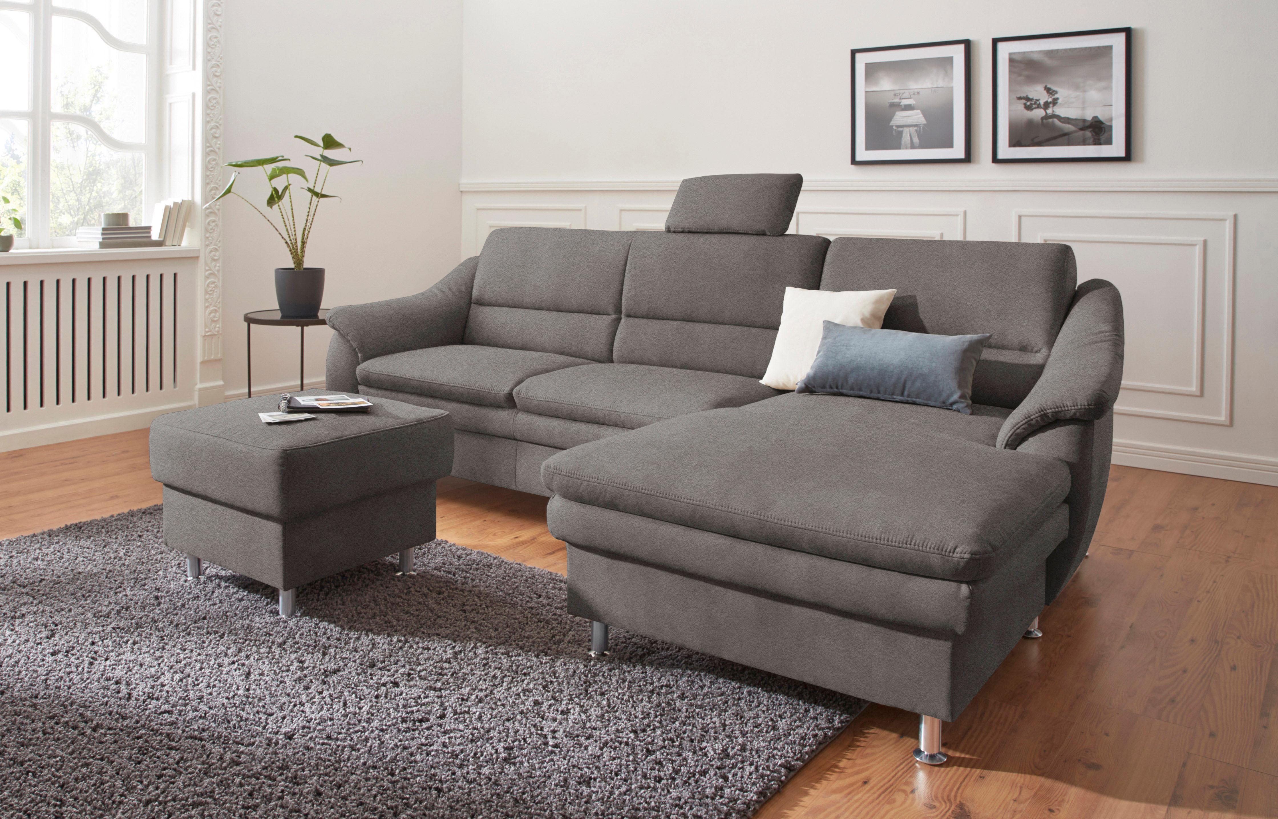 sit&more Ecksofa "Cardoso L-Form" mit Federkern, wahlweise mit Schlaffunktion