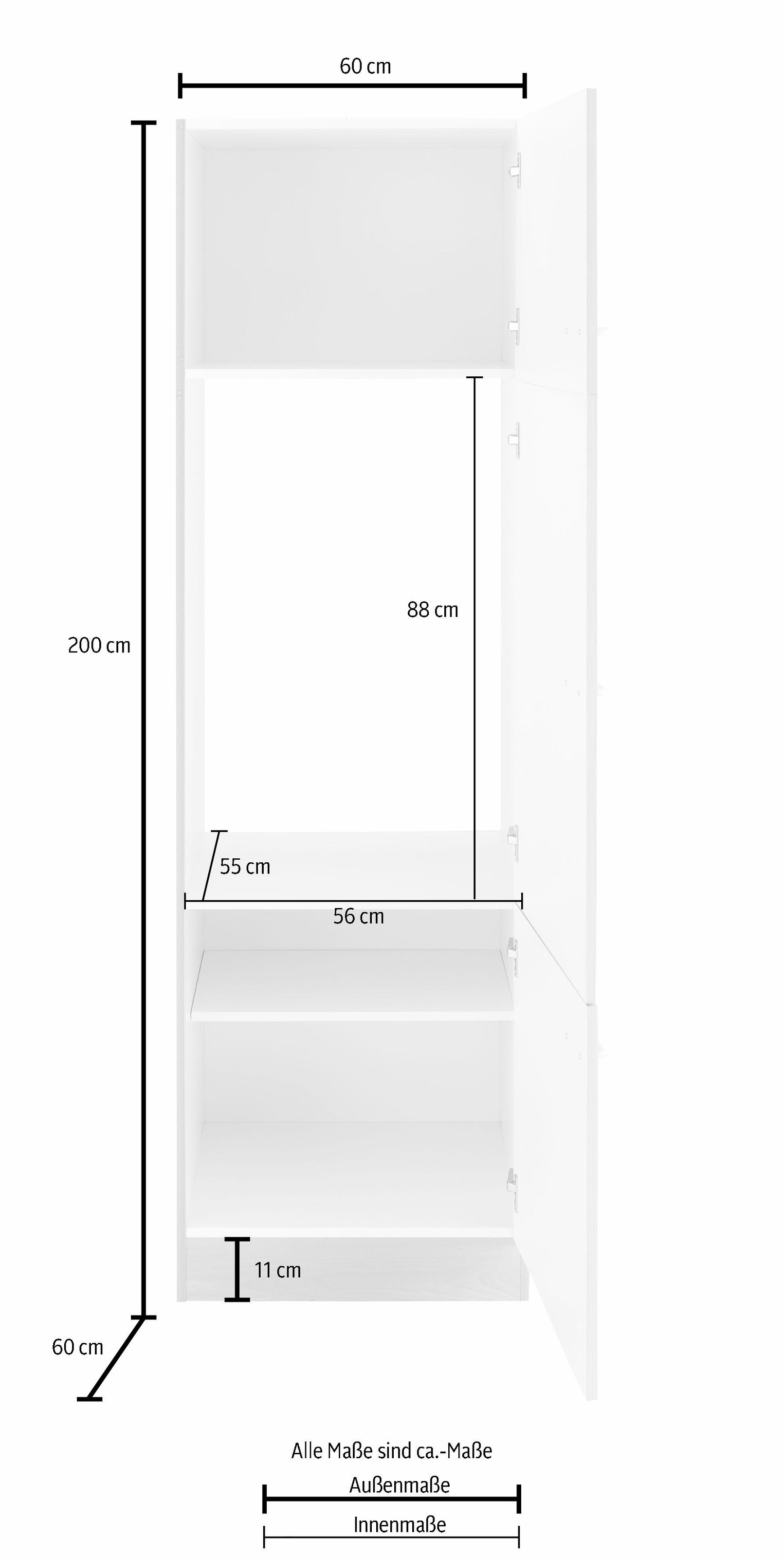 HELD MÖBEL Kühlumbauschrank 