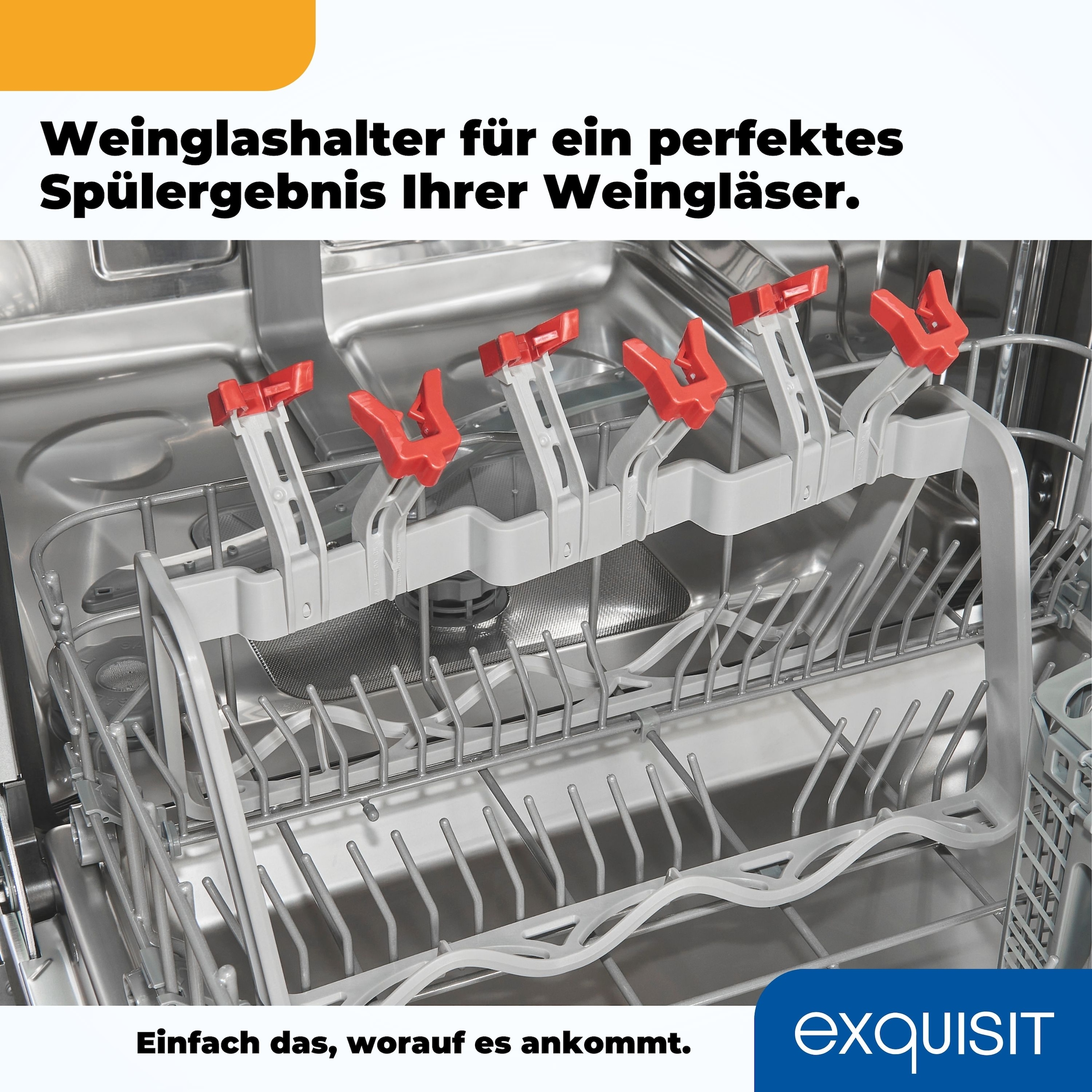 exquisit teilintegrierbarer Geschirrspüler »EGSP9414-EB-030D inox«, 14 Maßgedecke
