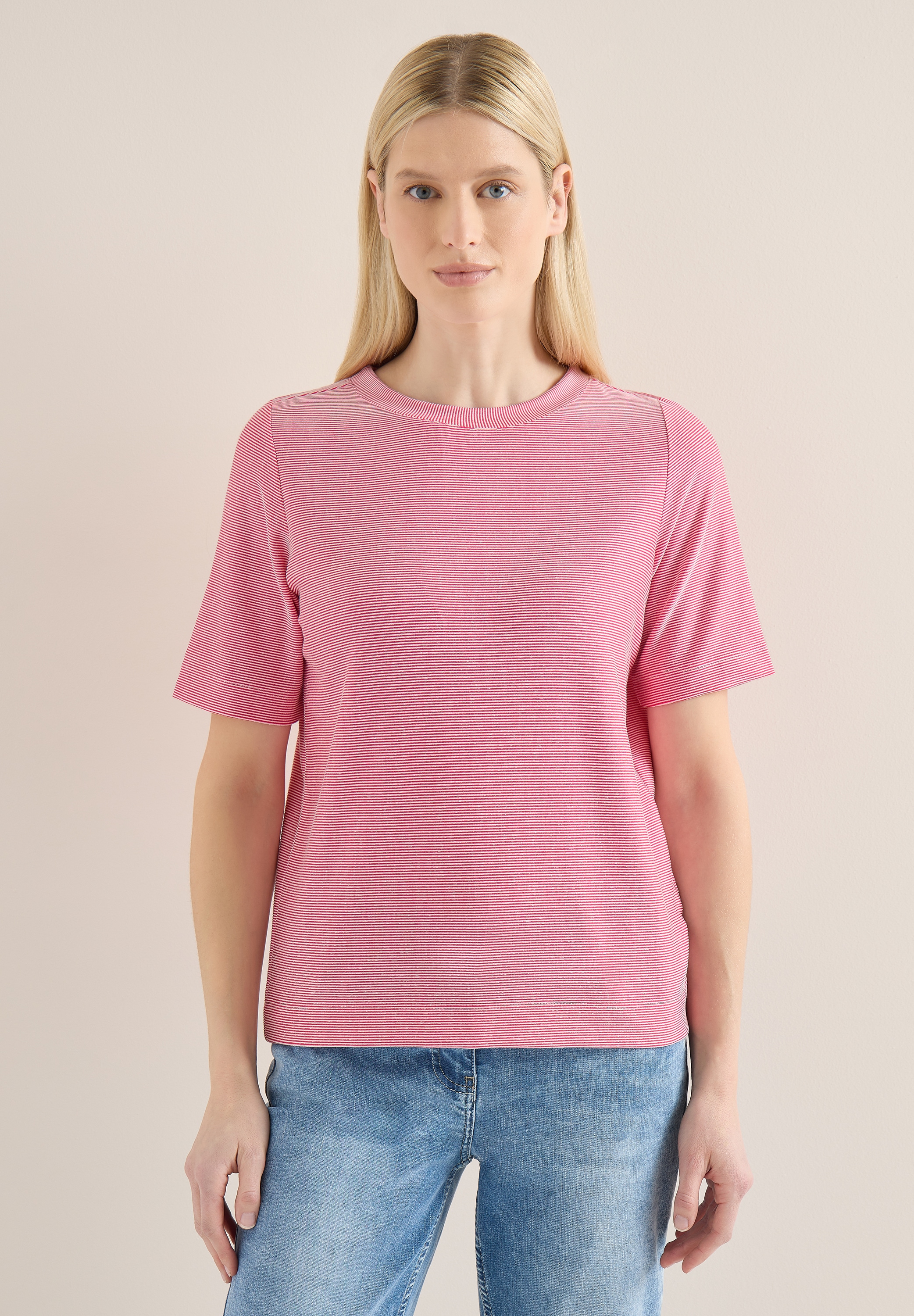 Cecil Rundhalsshirt mit U-Boot-Ausschnitt günstig online kaufen