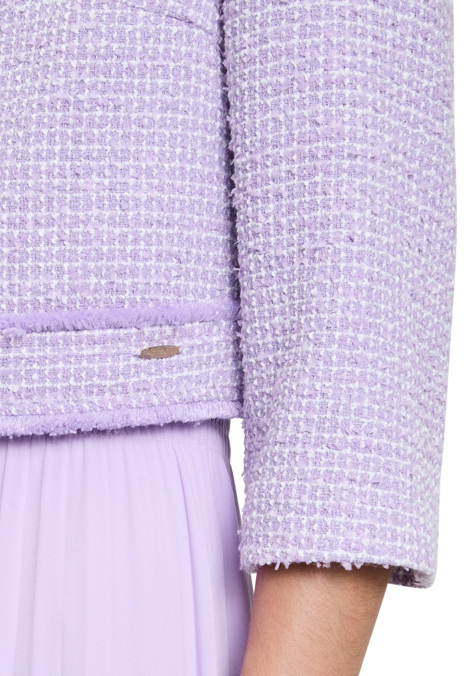 Betty&Co Jackenblazer »Betty & Co Bolero-Jacke mit aufgesetzten Taschen«, Material
