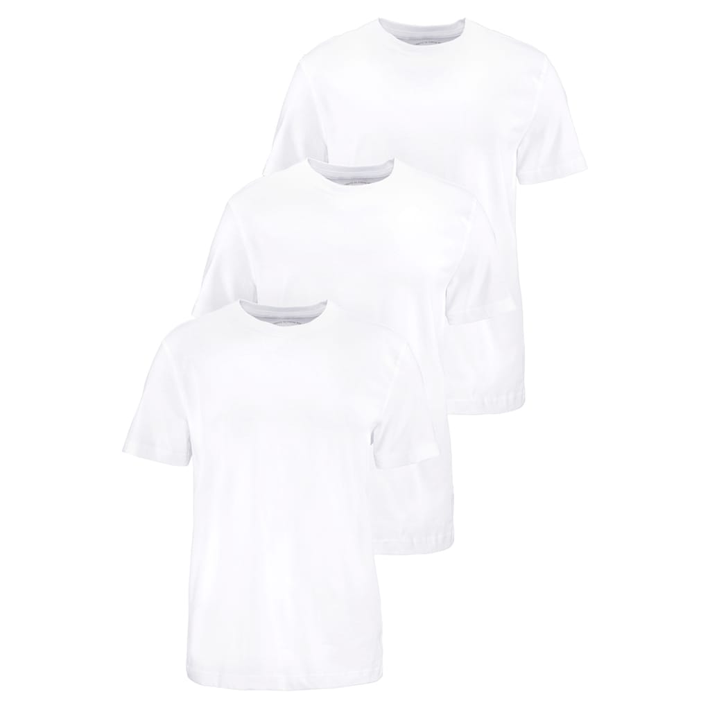 Man's World T-Shirt, (Packung, 3 tlg., 3er-Pack), perfekt als Unterzieh- T-shirt