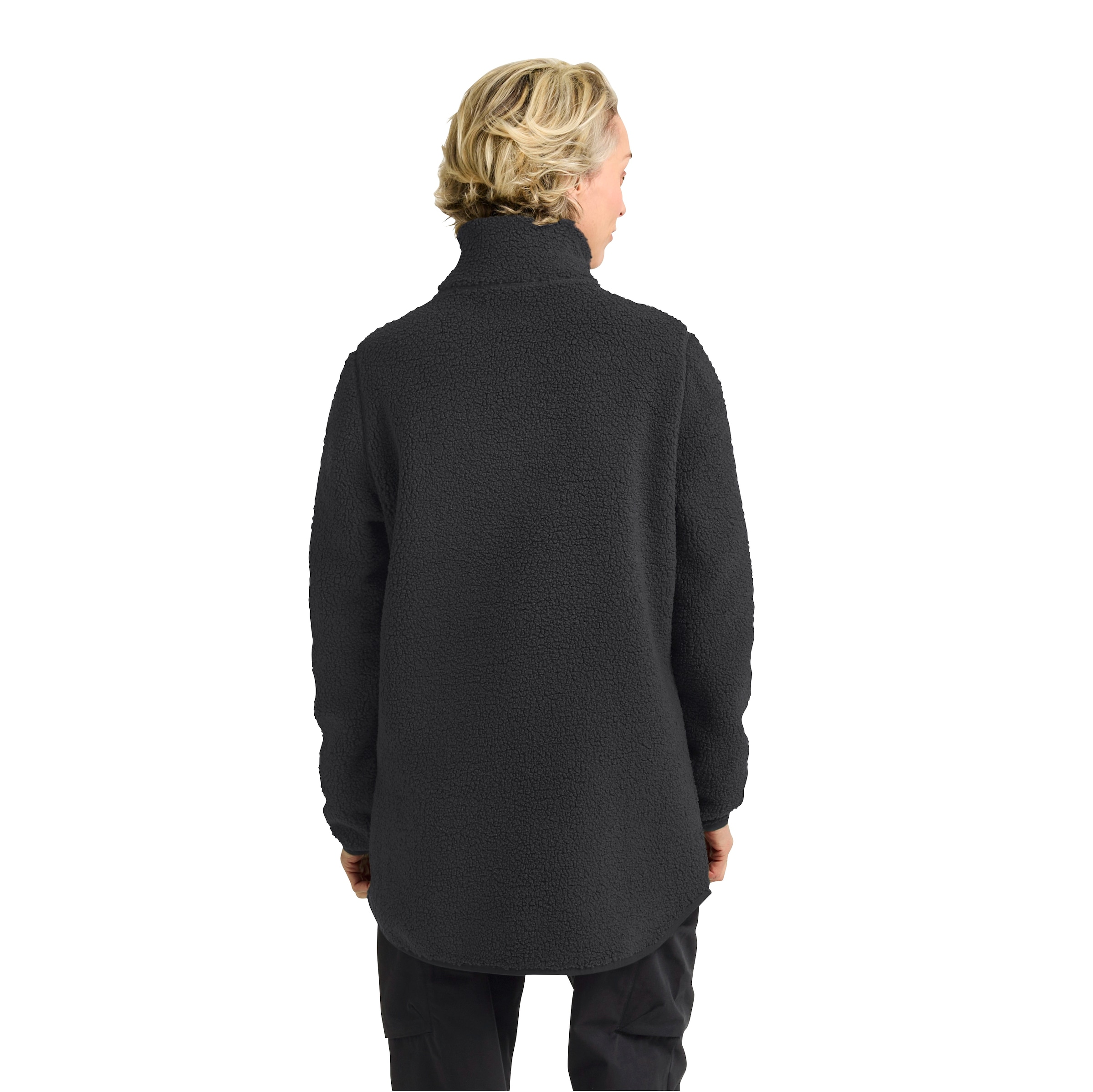 Jack Wolfskin Funktionsmantel »Sherpafleecemantel HIGH CURL COAT W«, Wärmend, winddicht, Übergangsjacke