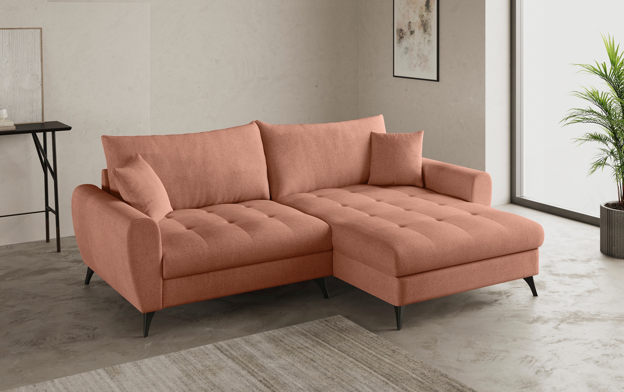 Mr. Couch Ecksofa »Blackburn II, L-Form«, Mit Kaltschaumpolsterung bis 140 kg belastbar