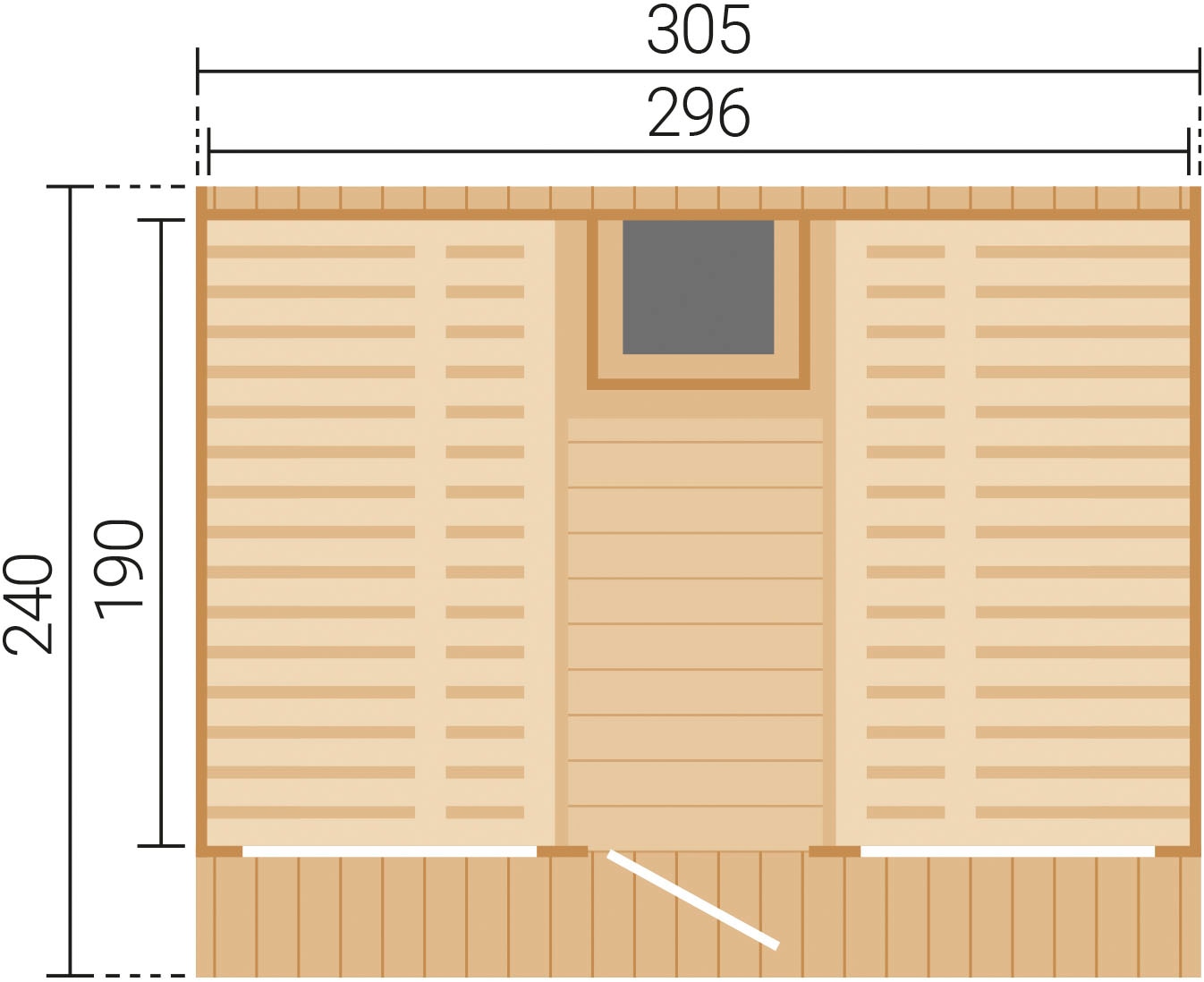 weka Saunahaus »Elva«