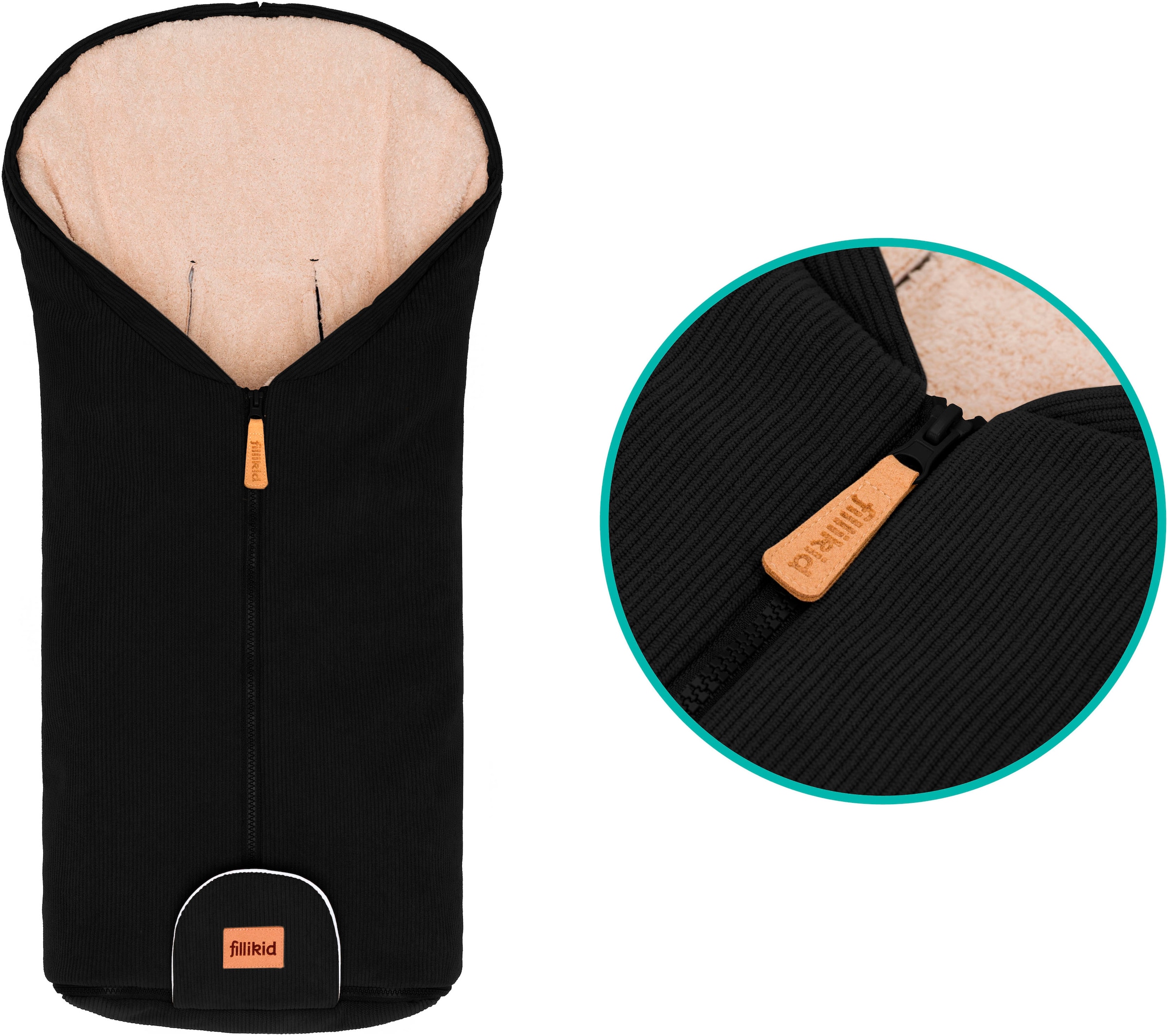 Fillikid Fußsack »Nevis Cord, Winterfußsack Gr. 0«, für Autositze Gr. 0 und Kinderwagen