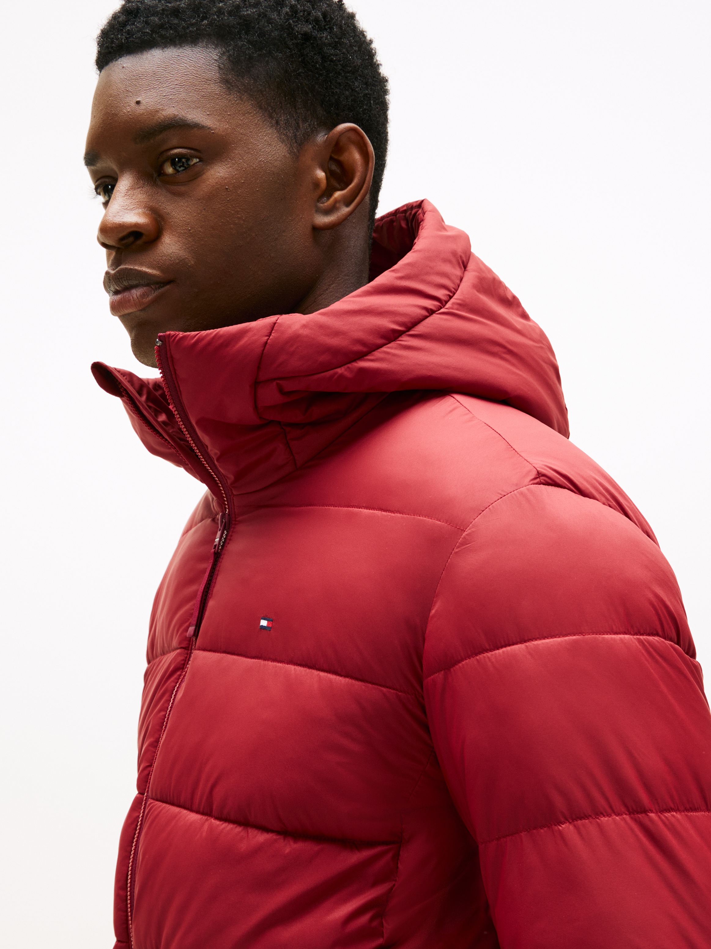 Tommy Hilfiger Steppjacke "MID WEIGHT HOODED JACKET" mit Kapuze Winterjacke günstig online kaufen