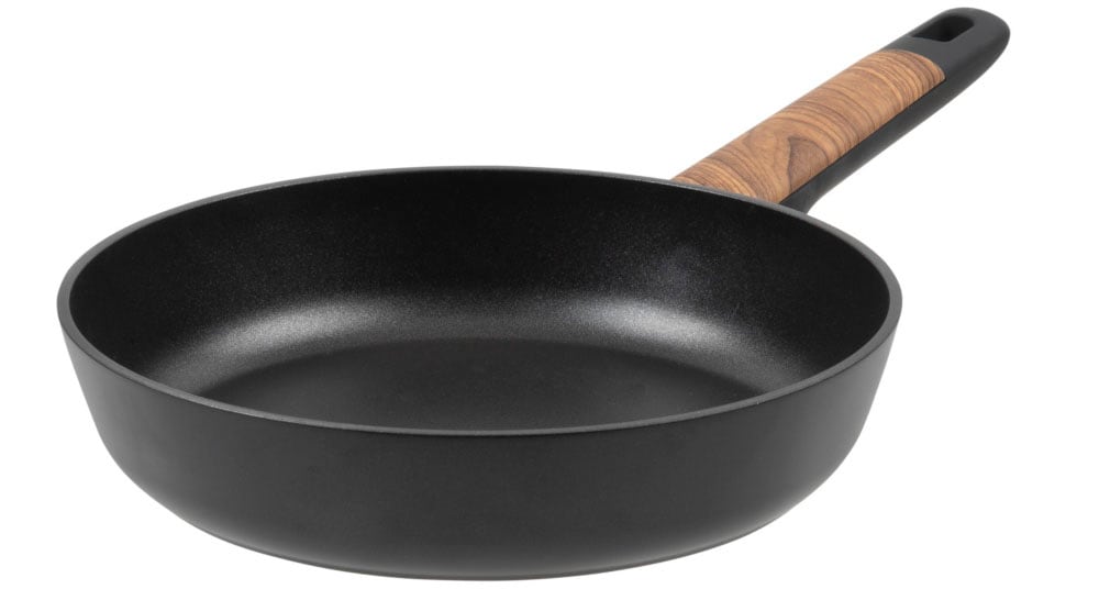 RESTO Kitchenware Bratpfanne »Mon, Universalpfanne antihaftbeschichtet und spülmaschinenfest« Aluminium 1 Stk. tlg. mit verstärktem Boden und ergonomischem Griff in Holzoptik