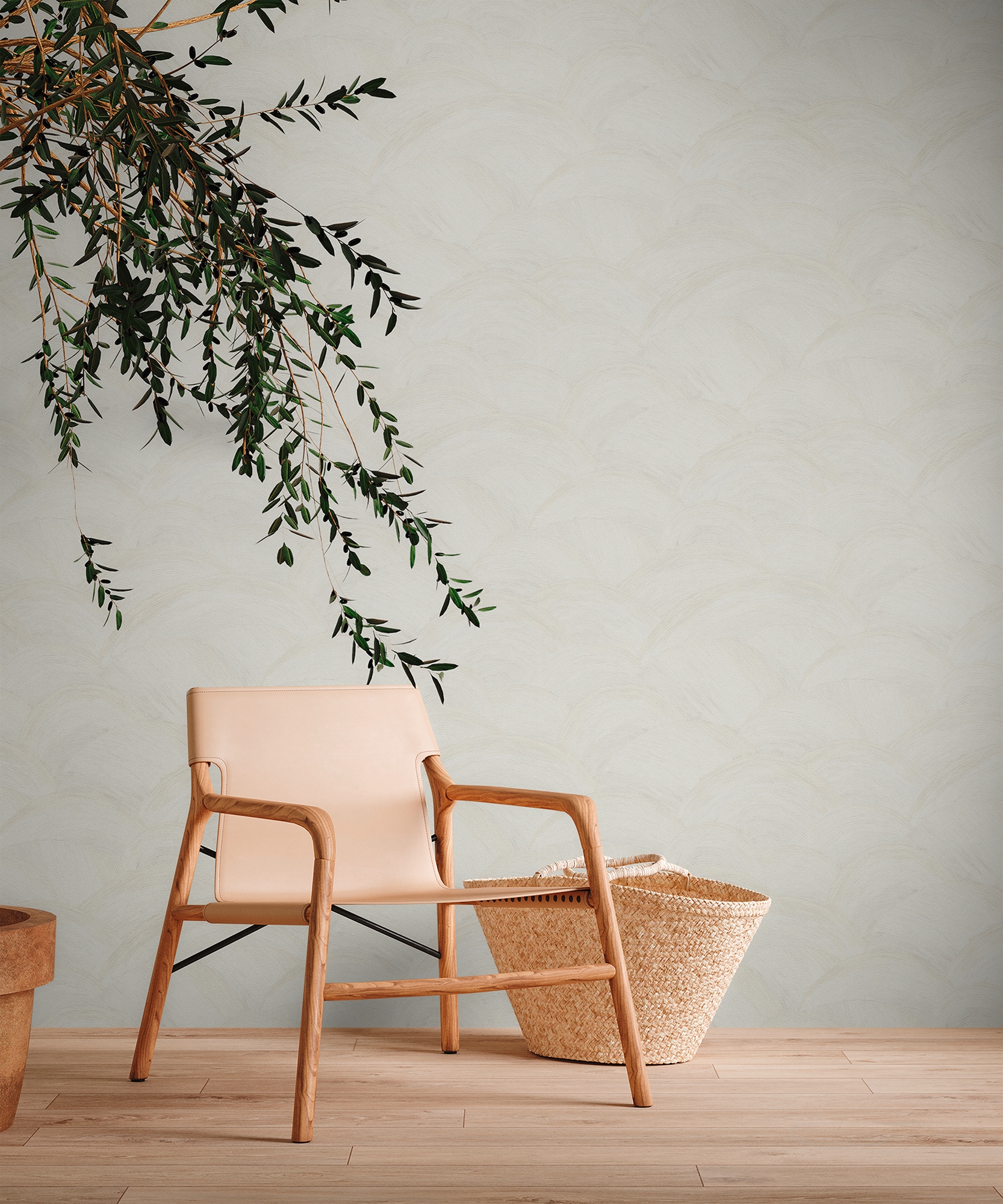 living walls Vliestapete »Metropolitan Stories. Travel Styles. Tapete Abstrakt«, matt-gemustert-neutral, Kunst Tapete Kreise Strukturiert Designtapete Tapeten Wohnzimmer Flur