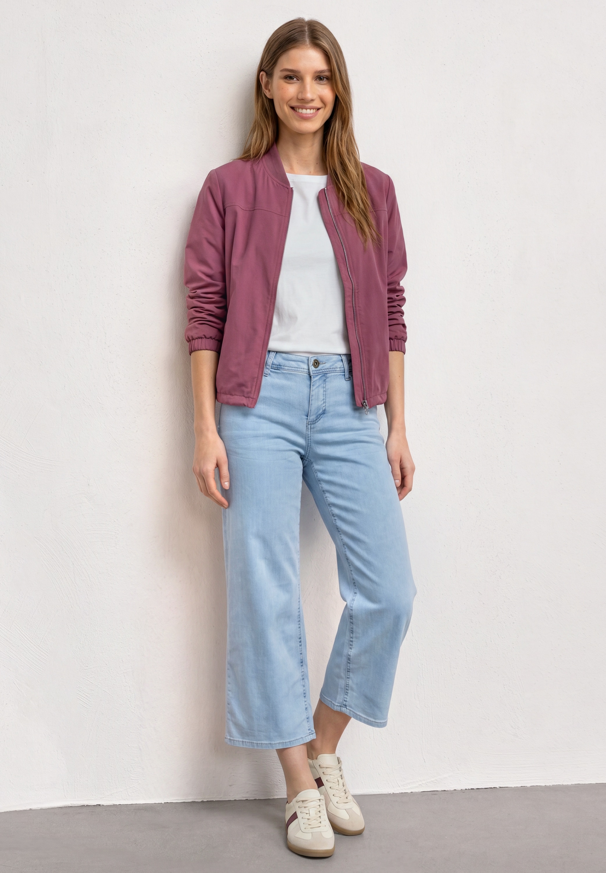 STREET ONE Kurzjacke ohne Kapuze im soften Baumwoll-Mix