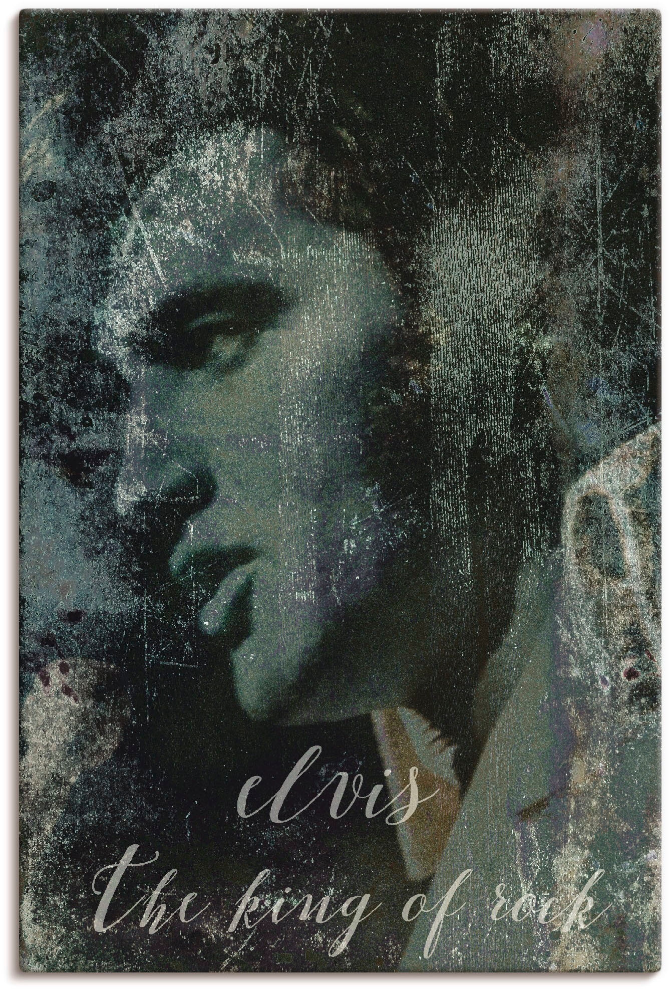 Artland "Elvis the King" Musiker 1 Stk. tlg. als Alubild, Leinwandbild, Pos günstig online kaufen