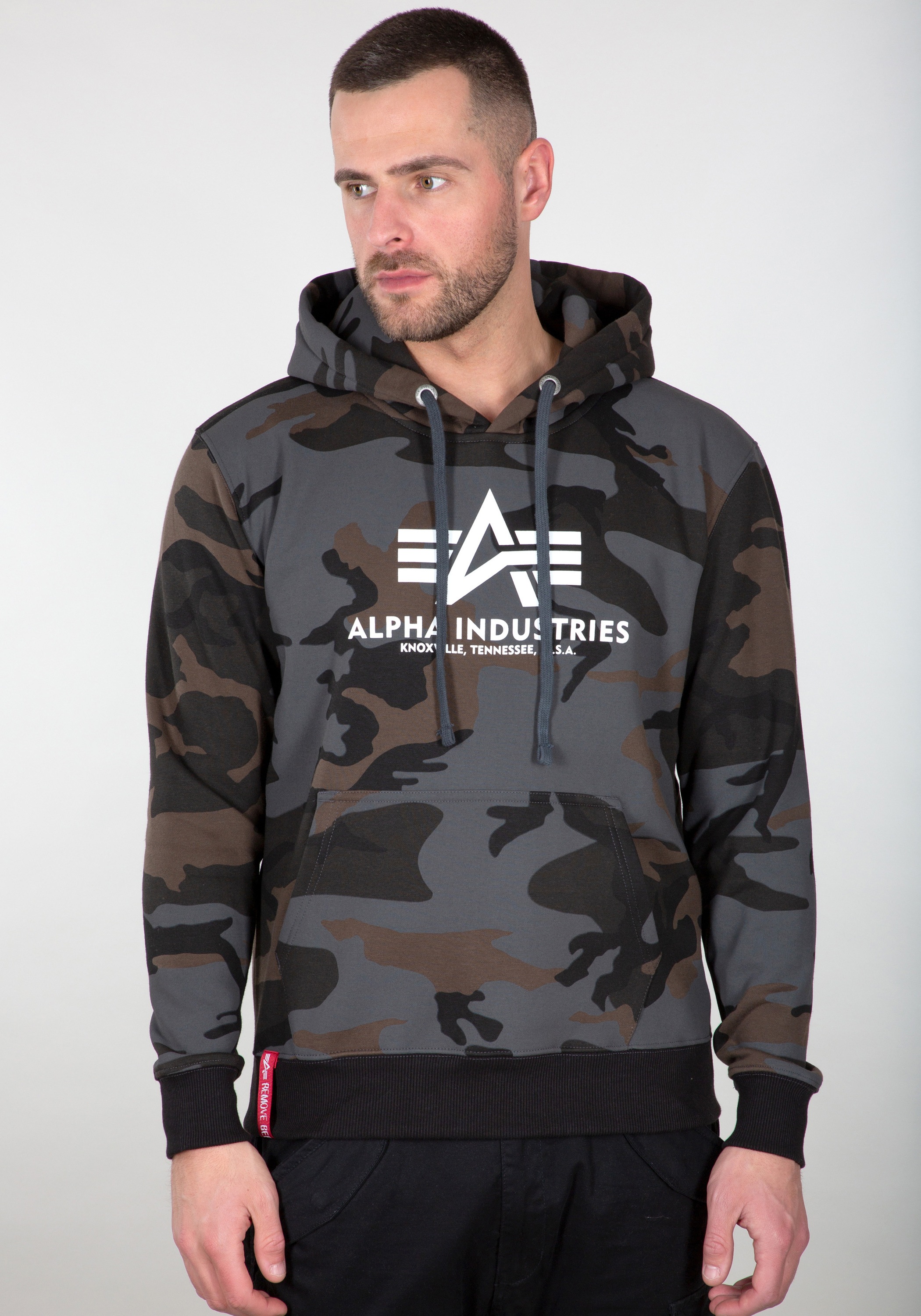 Alpha Industries Hoodie Alpha Industries Men - Hoodies Basic Hoodie Camo günstig online kaufen