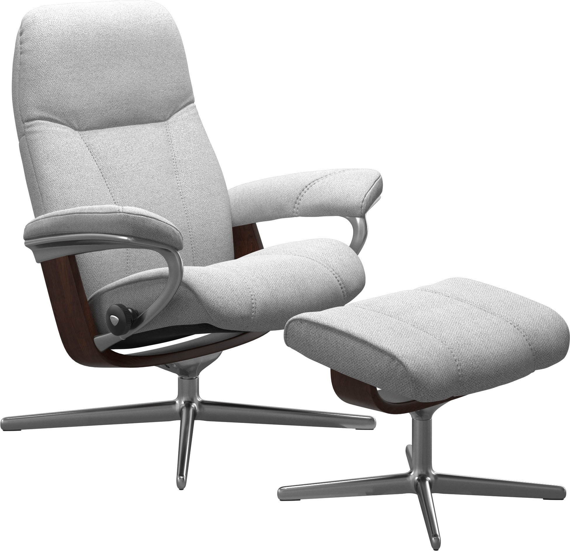 Stressless® Relaxsessel »Consul«, mit Cross Base, Größe S, M & L, Holzakzent Braun