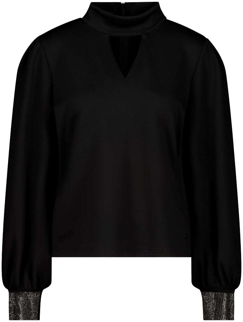 Monari Stehkragenshirt, mit Cutout