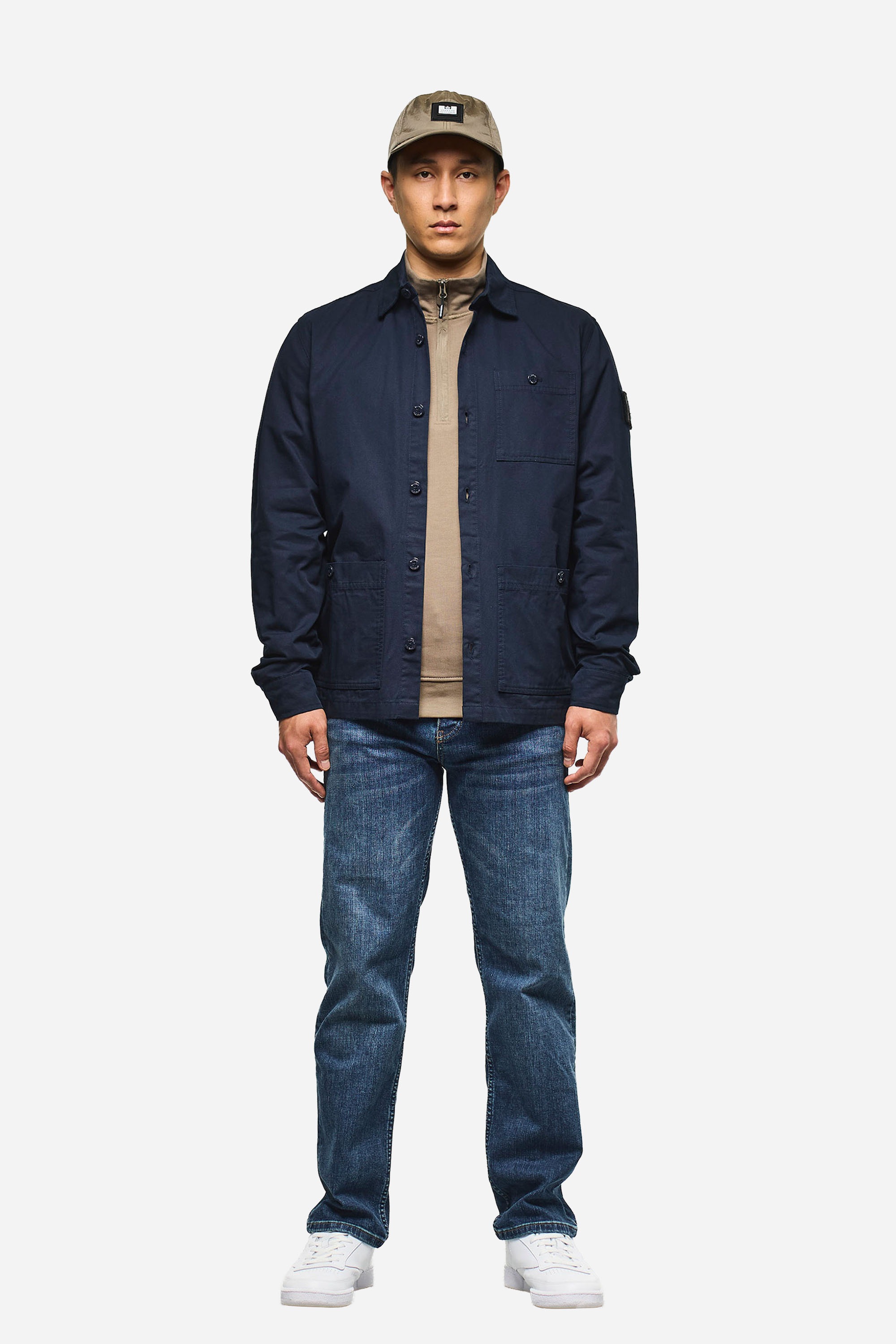 Weekend Offender Kurzarmshirt »HYNDE OVERSHIRT Herren« Überhemd Herren, leichte Hemdjacke, Sportjacke, Jackenhemd, Sale