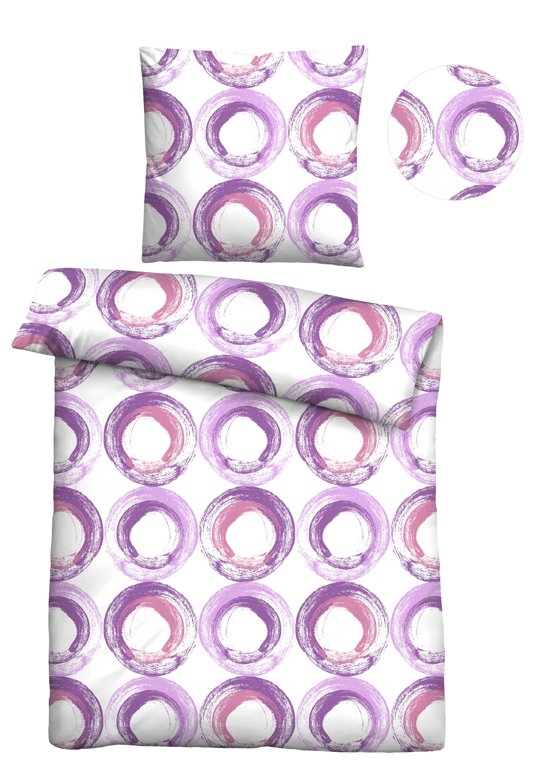 Castell - Markenbettwäsche Bettwäsche "0260990" 2 Stk. tlg. absolut bügelfr günstig online kaufen