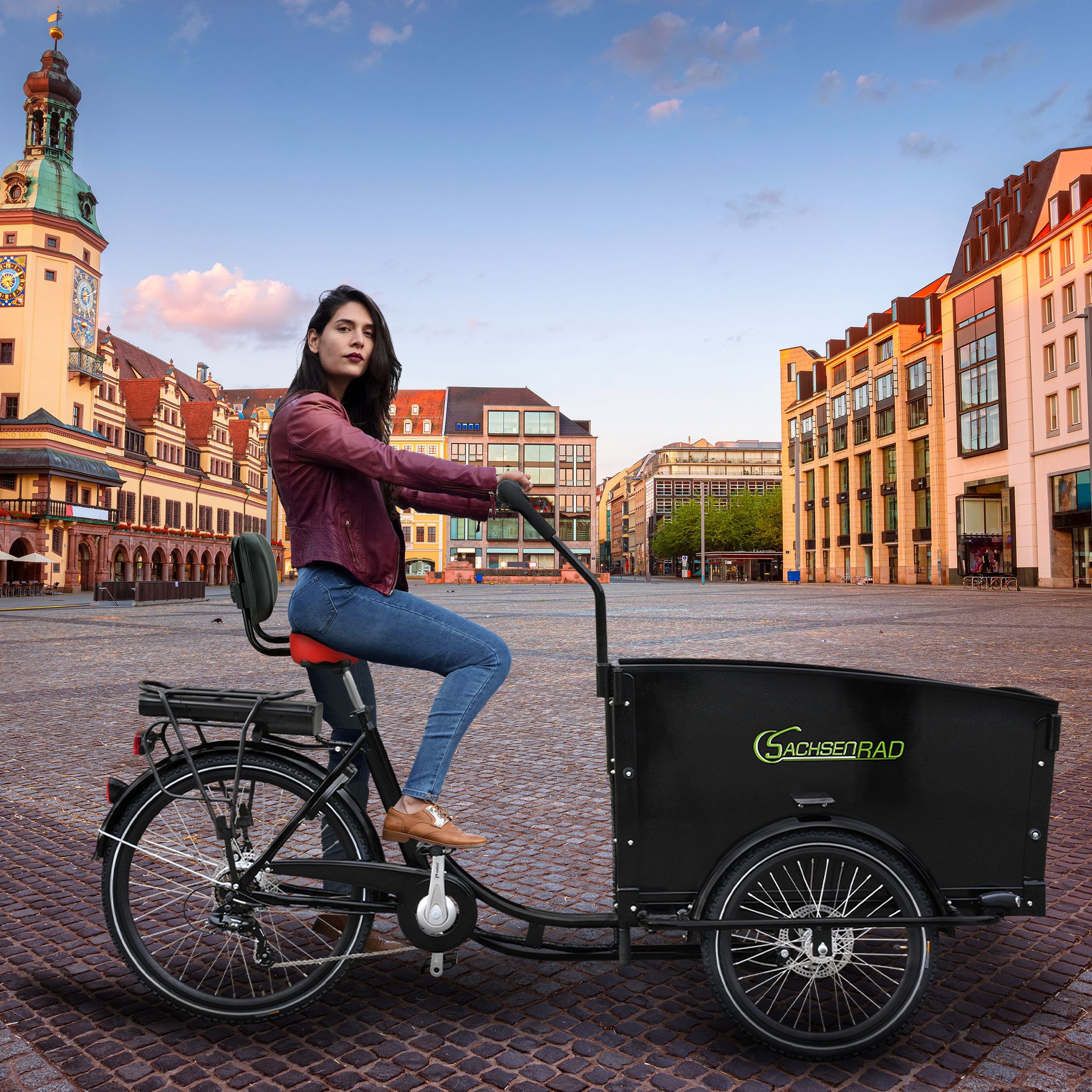 SachsenRad Fahrradsattel »Sattel mit verstellbarer Rückenlehne«