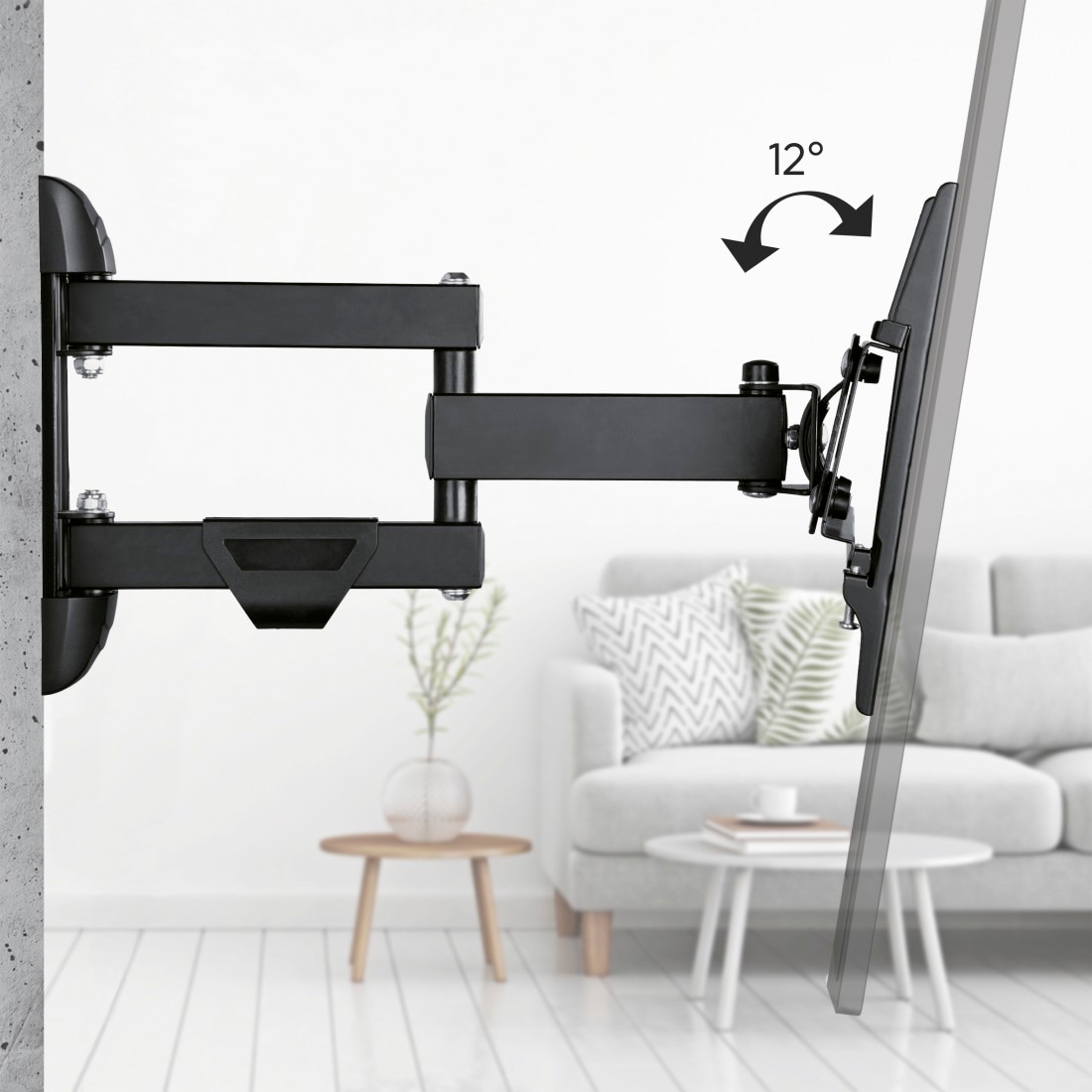 Hama TV-Wandhalterung »Halterung, schwenkbar, neigbar, ausziehbar von 48 - 122 (19" - 48")«, bis 122 cm Zoll, max. 25 kg