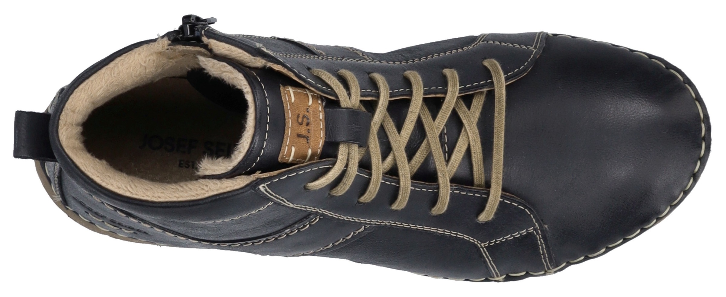 Josef Seibel Schnürstiefelette »Felicia 01«, Schnürboots, Sneaker, Freizeitschuh mit modischer Ziernaht
