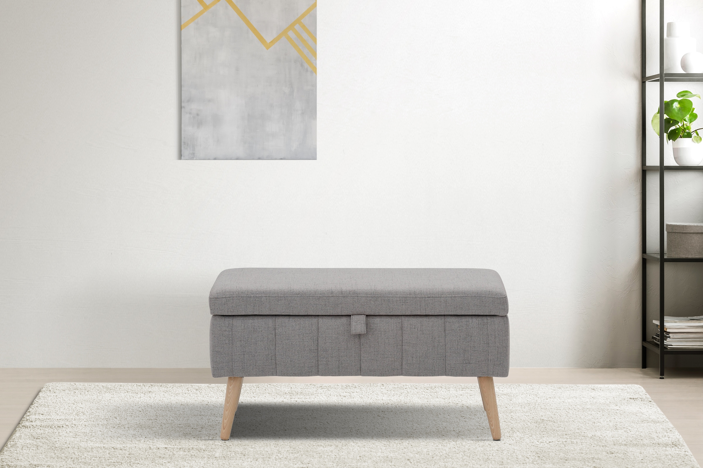 OTTO home Truhenbank "AMIRA Sitzbank mit Stauraum, Maße B/T/H: 81/36/43 cm" günstig online kaufen