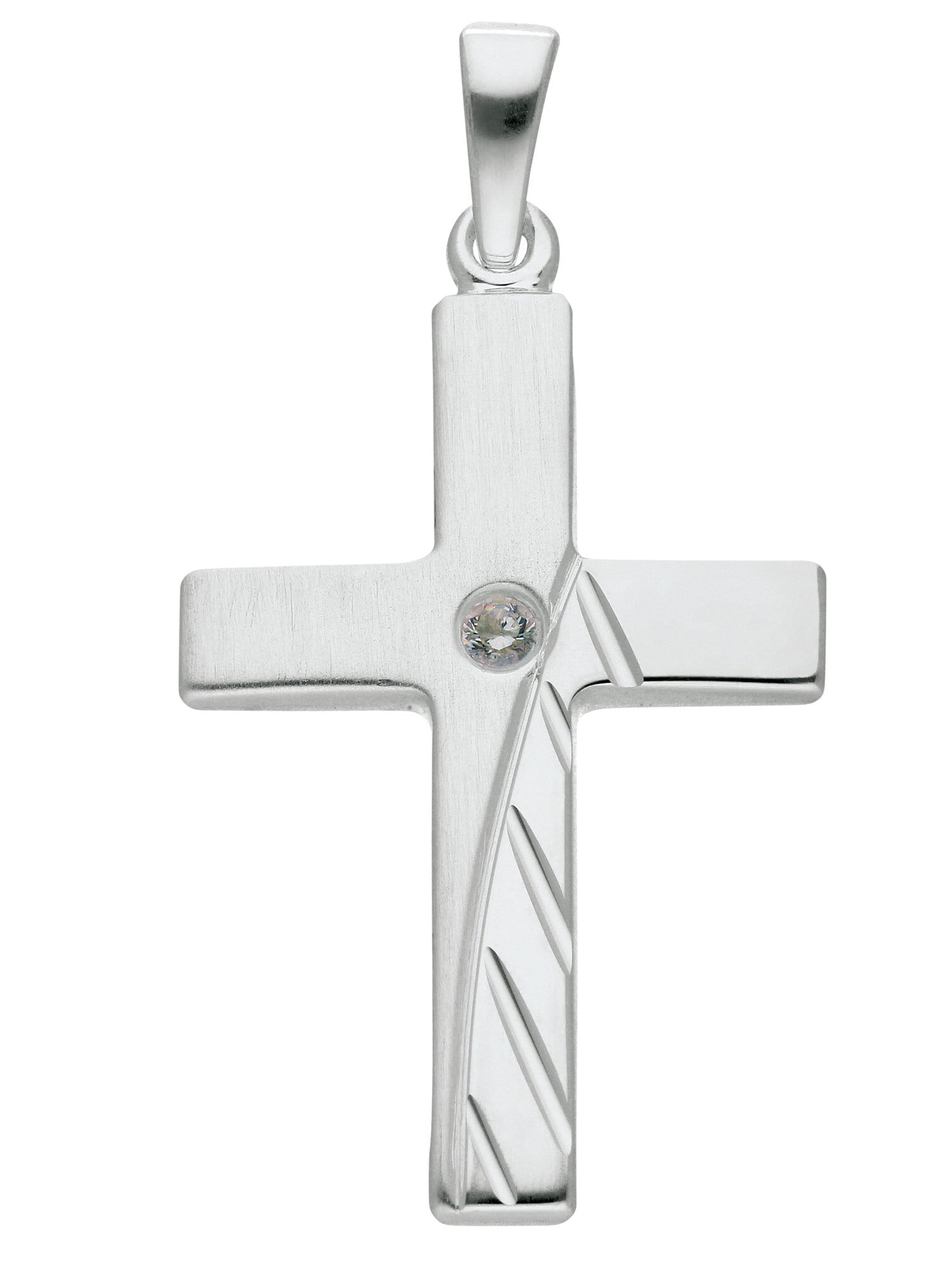 Silberschmuck | & Adelia´s BAUR Zirkonia Damen Anhänger«, mit Kettenanhänger »925 Herren Silber Kreuz für
