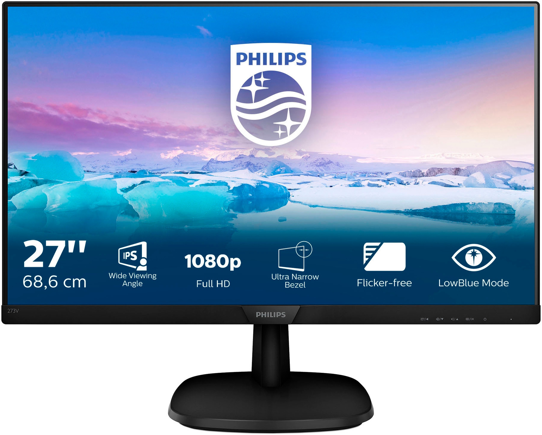 Philips LED-Monitor »273V7QDAB«, 69 cm/27 Zoll, 1920 x 1080 px, Full HD, 4 ms Reaktionszeit, 75 Hz