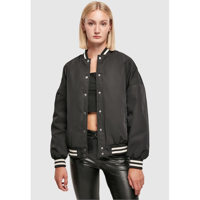 URBAN CLASSICS Sommerjacke »Damen Ladies Oversized Recycled College Jacket«,  (1 St.), ohne Kapuze für kaufen | BAUR