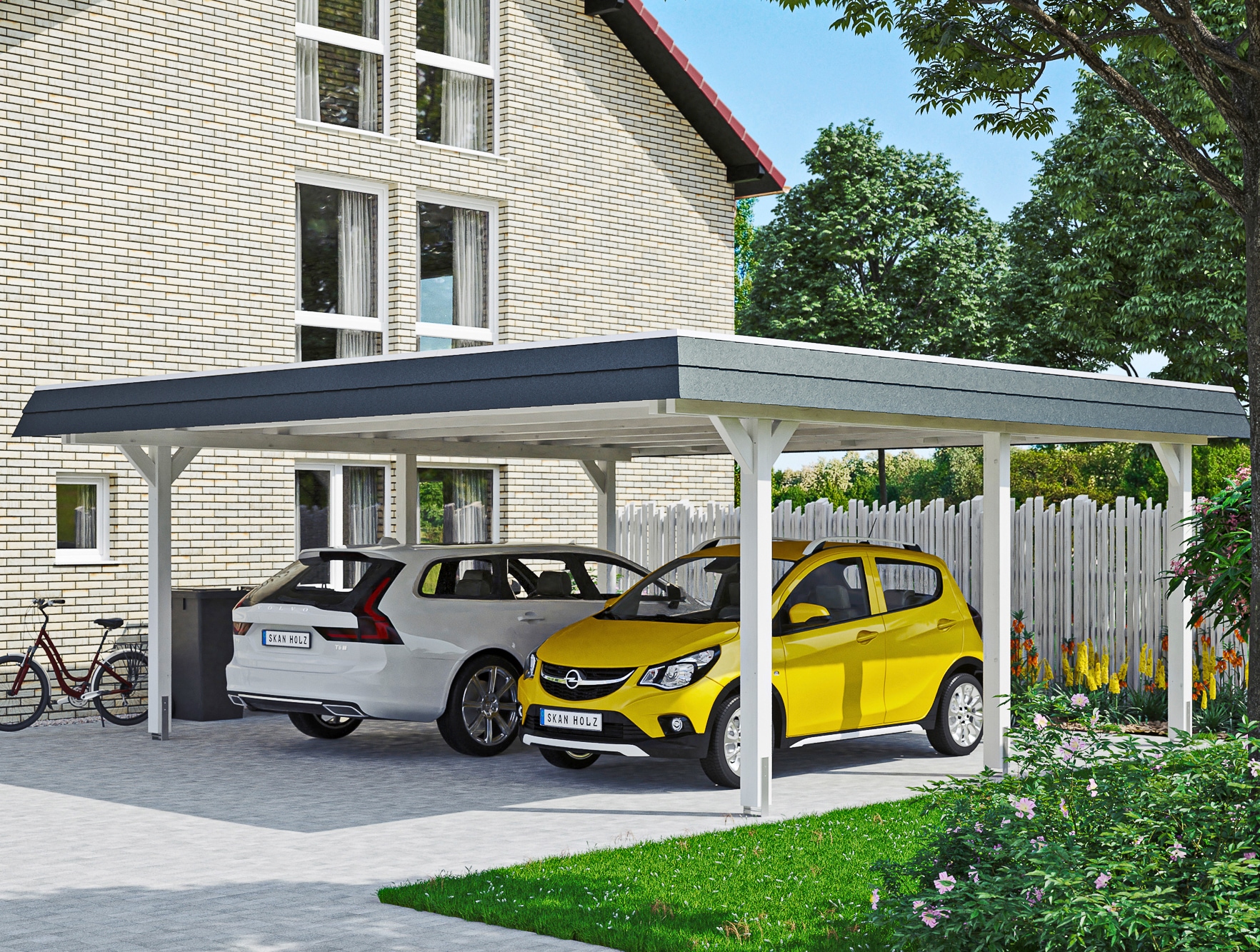 Skanholz 1100000002199 "Wendland" Massivholz 550 cm weiß