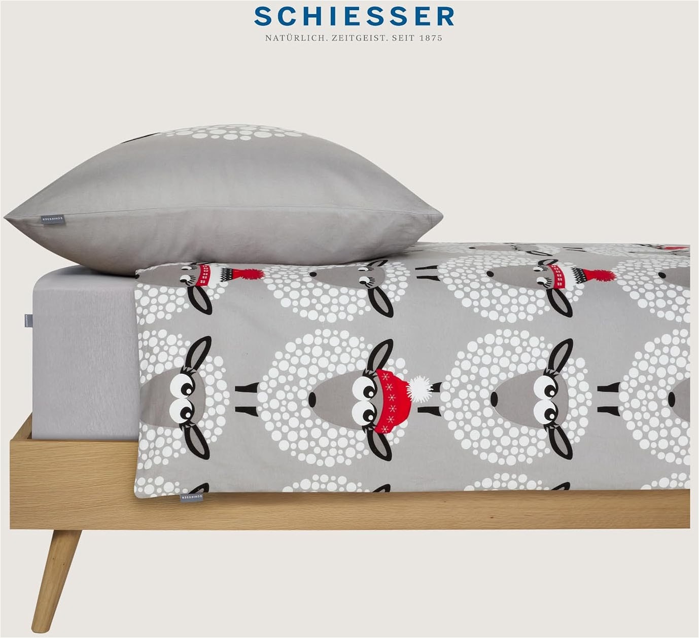 Schiesser Bettwäsche »Sippa aus weicher Baumwolle lädt zum Schäfchenzählen ein« 2 Stk. Made in Green