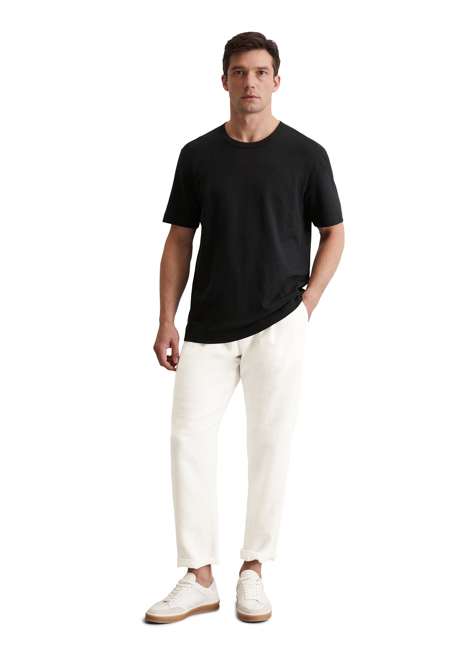 Marc O'Polo T-Shirt »aus Leinen mit Bio-Baumwolle«