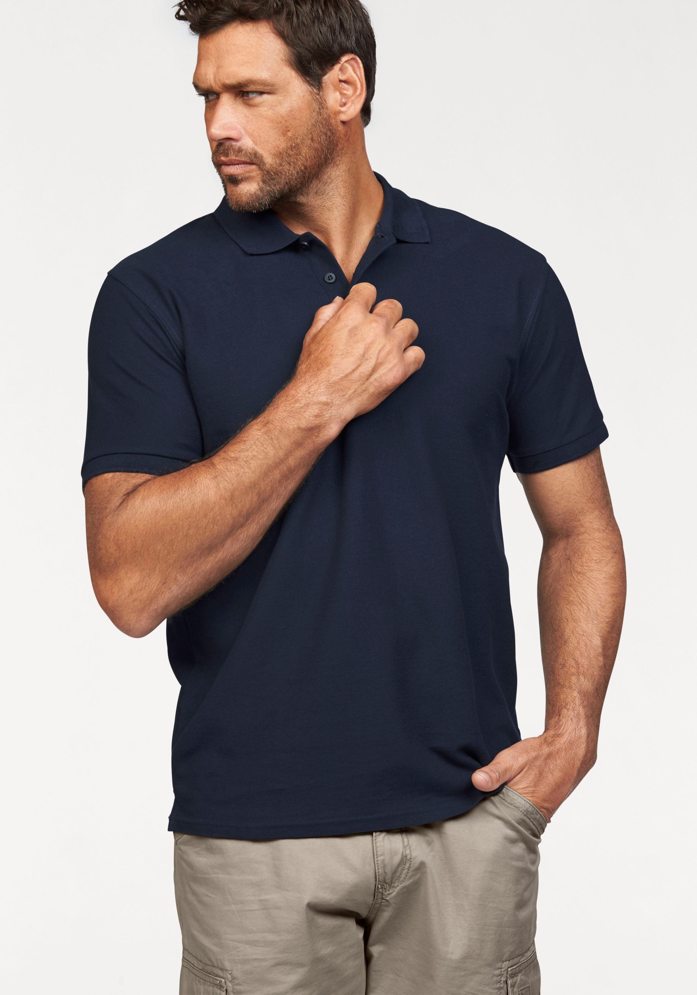 Fruit of the Loom Poloshirt Piqué, unifarben günstig online kaufen