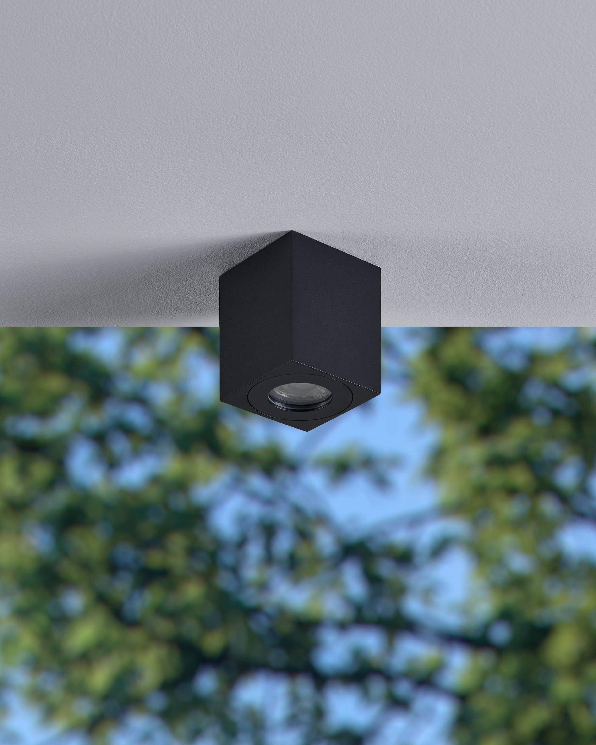 EGLO Deckenleuchte »Torrecola Deckenlampe, Außenbeleuchtunga us Aluminium, GU10, Lampe« GU10 1 Stk.