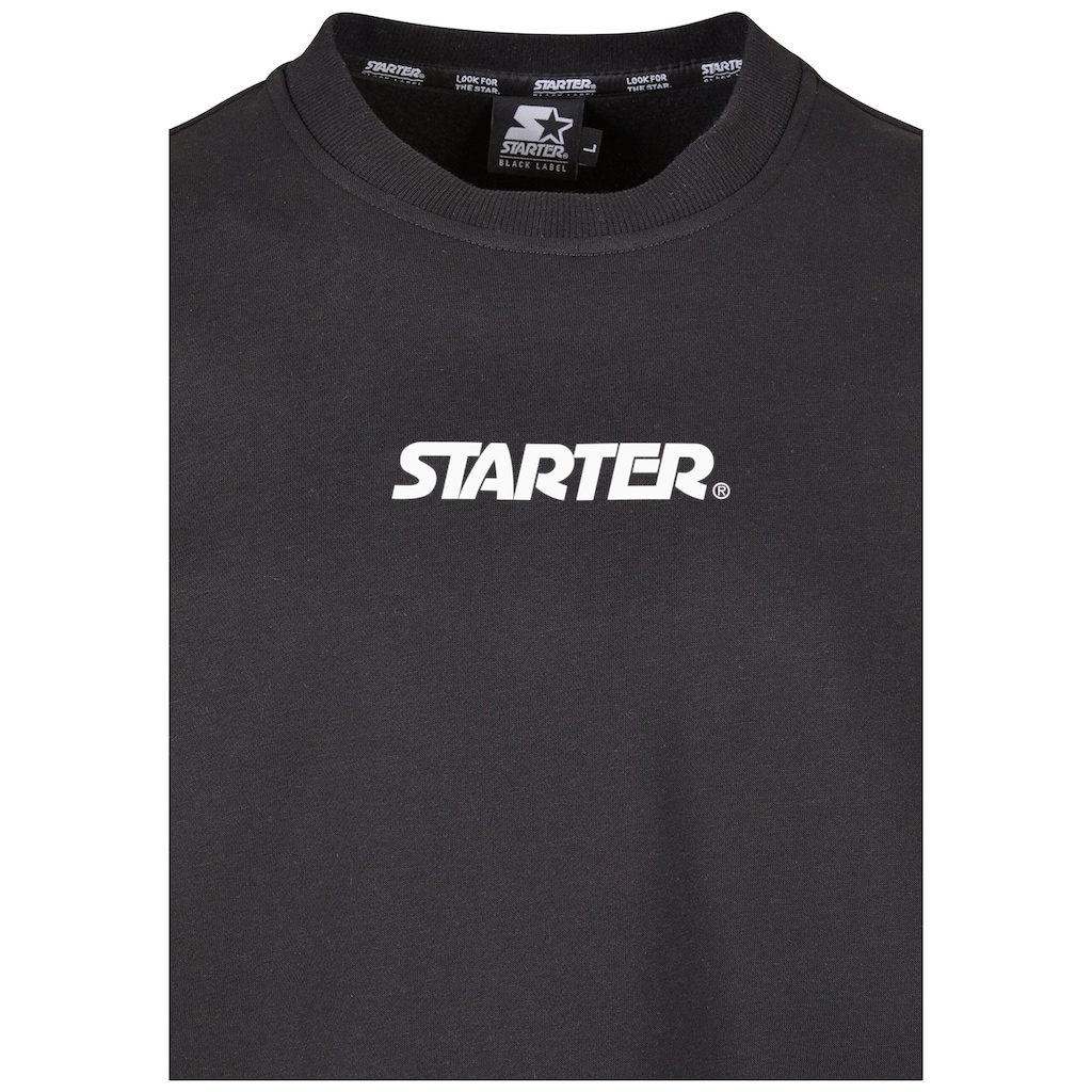 Starter Black Label Rundhalspullover »Starter Black Label Herren Starter Star Sleeve Crewneck«, (1 tlg.)