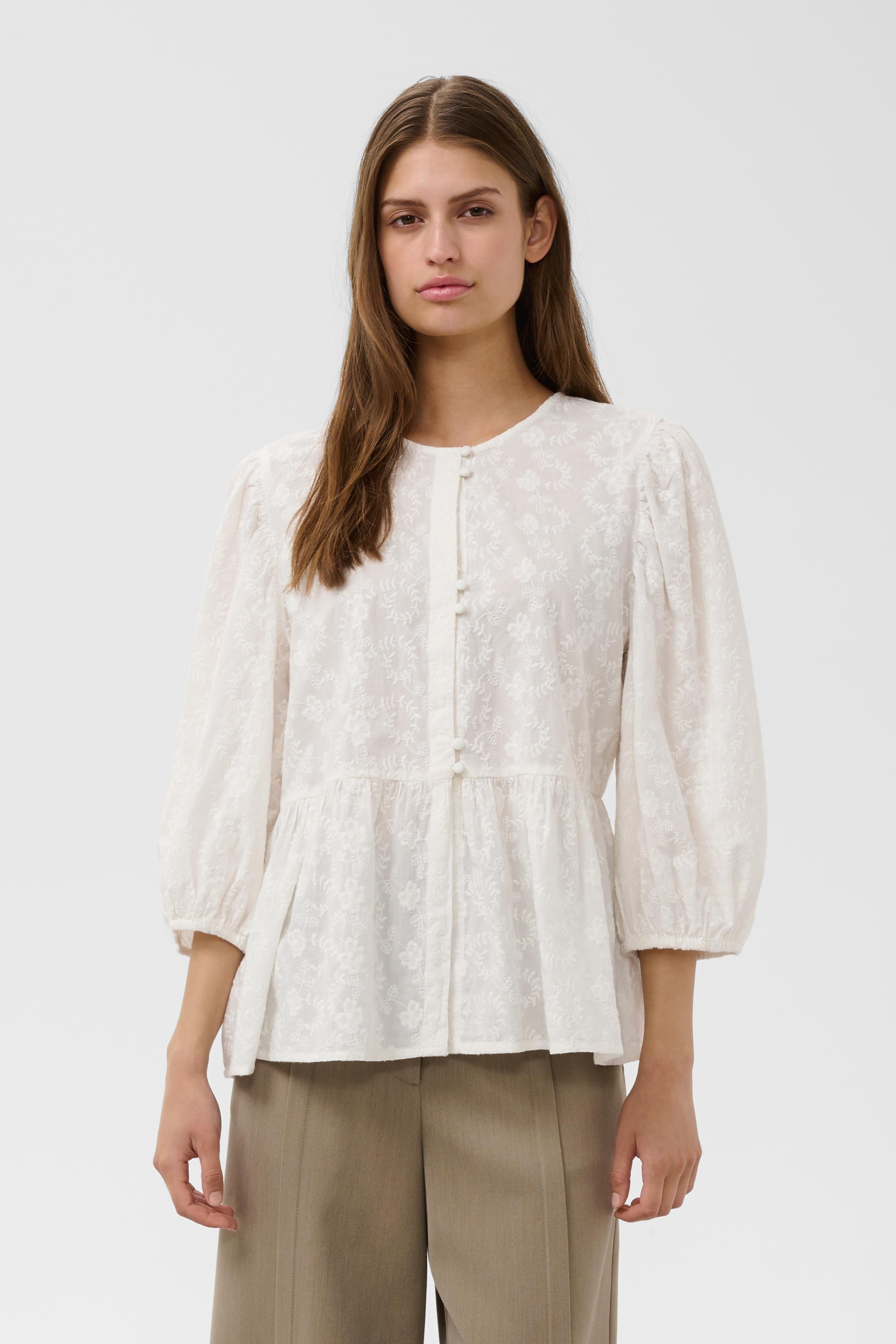SOAKED IN LUXURY Kurzarmbluse »Damen Bluse kurzarm SLIsja«