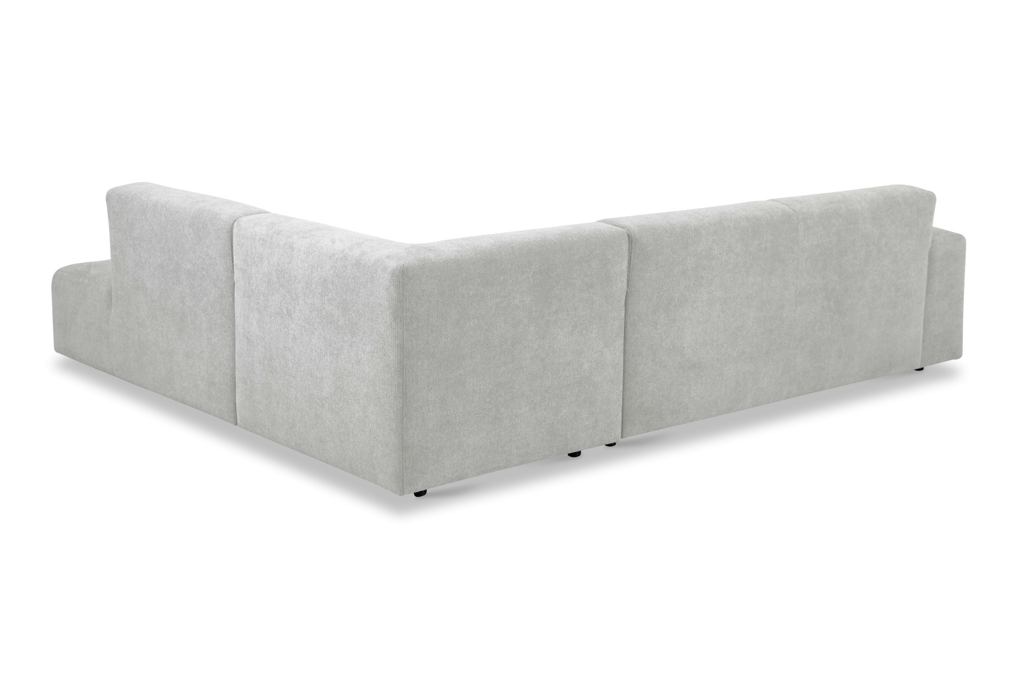 andas Ecksofa »Linkka, Breite 282 cm«, L-Form, in einem weichen Chenille-Stoff, mit Wellenunterfederung
