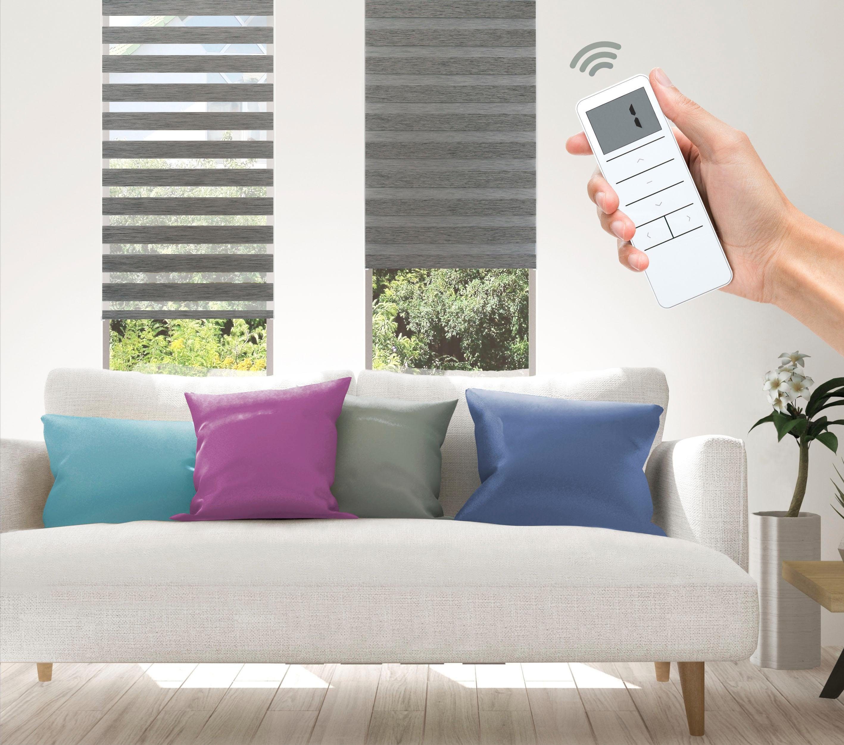 Good Life 1100000002199 "Wood - SMART HOME" Lichtschutz ohne Bohren mit Fernbedienung