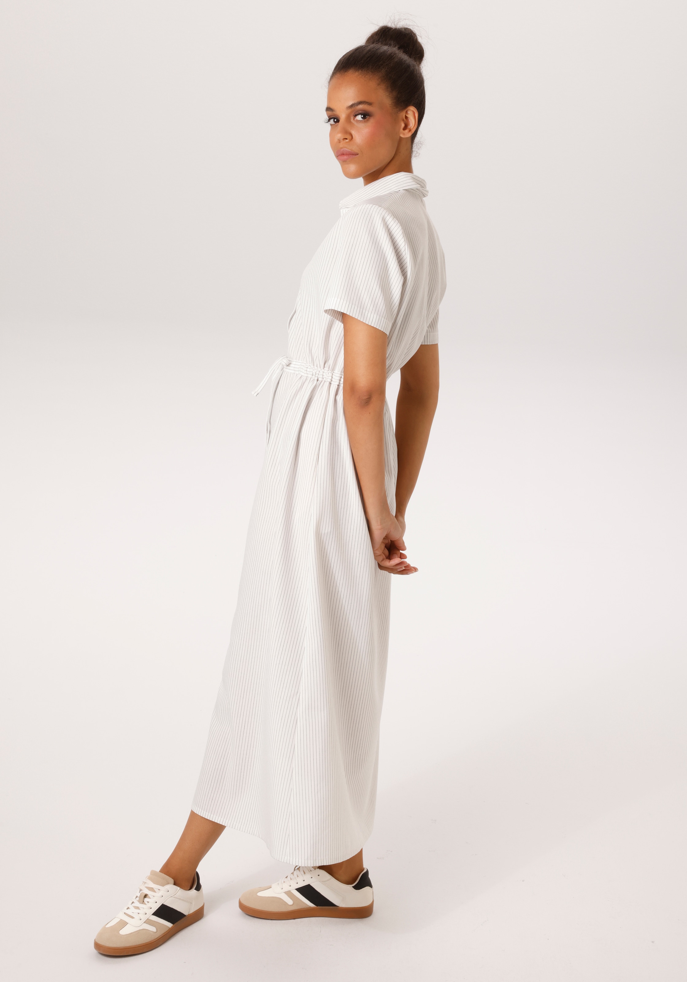 Aniston CASUAL Sommerkleid im edlen Nadelstreifen-Dessin - NEUE KOLLEKTION