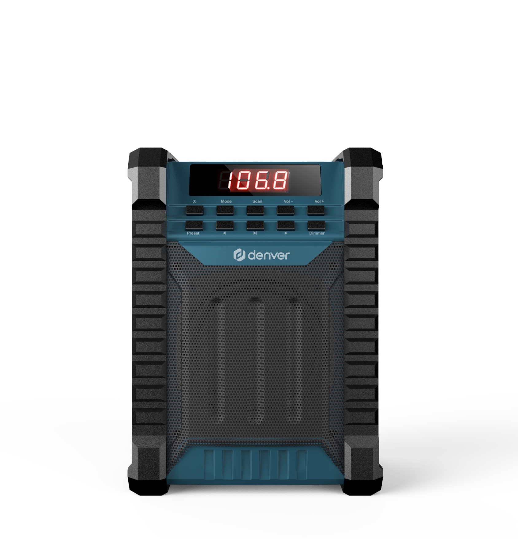 Baustellenradio »WRB-60 FM Baustellen-Radio/BT/Akku«, (Bluetooth 10 W)
