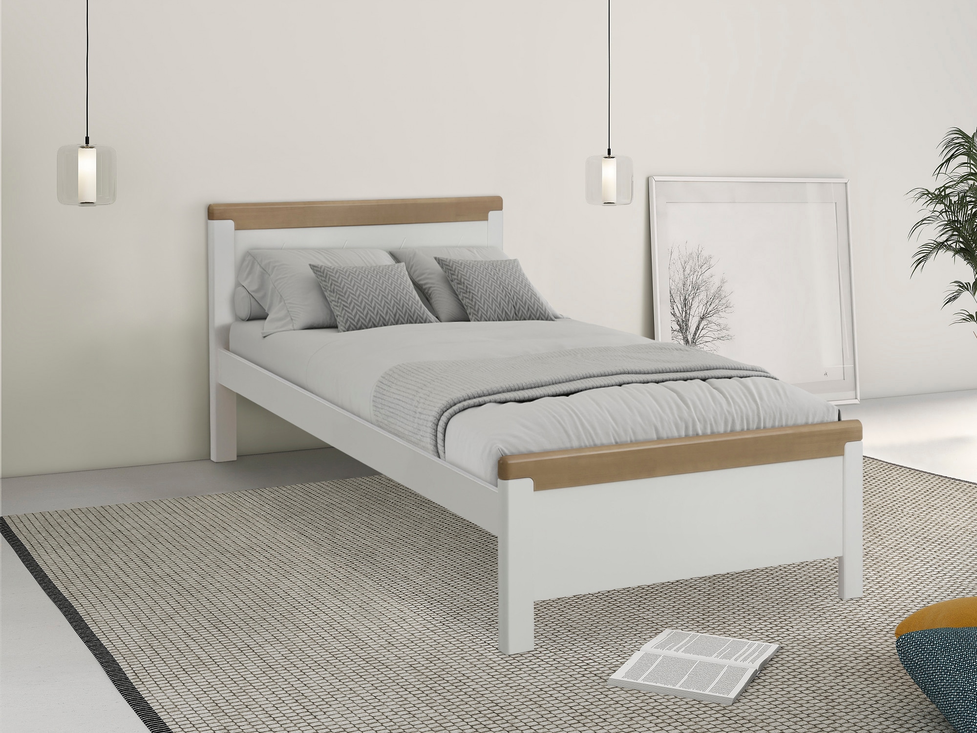 OTTO home Holzbett ""CARITA"" mit praktischem Rollrost, aus massivem Kiefer günstig online kaufen