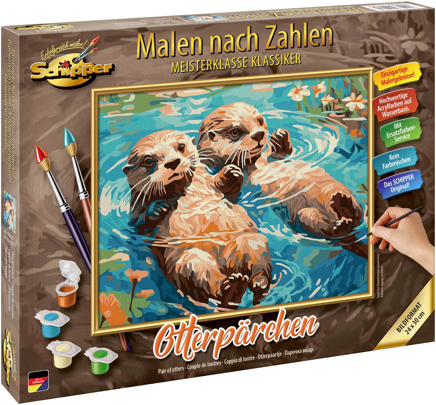 Schipper Malen nach Zahlen »Meisterklasse Klassiker, Otterpärchen«, Made in Germany