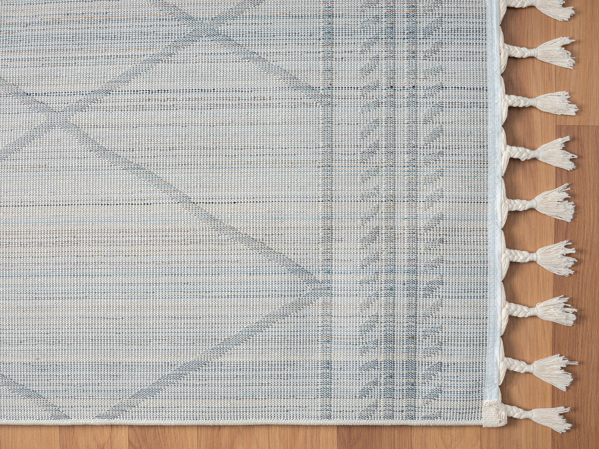 Myflair Möbel & Accessoires Hochflor-Teppich »Moroccan Design Lagerräumung«, rechteckig, 24 mm Höhe, modern, marokkanisches Design, Rauten Muster, weich, mit Fransen