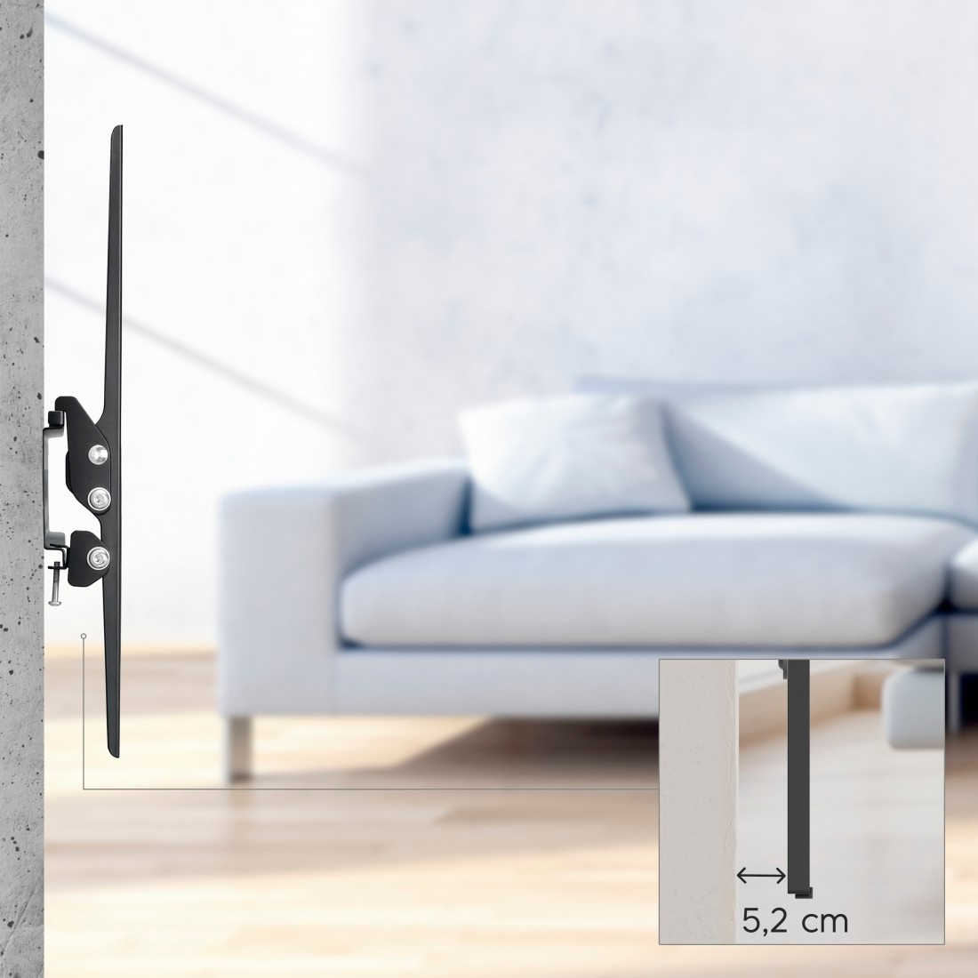 Hama TV-Wandhalterung »Wandhalterung (neigbar, 32" - 75", VESA 600 x 400)«, bis 191 cm Zoll