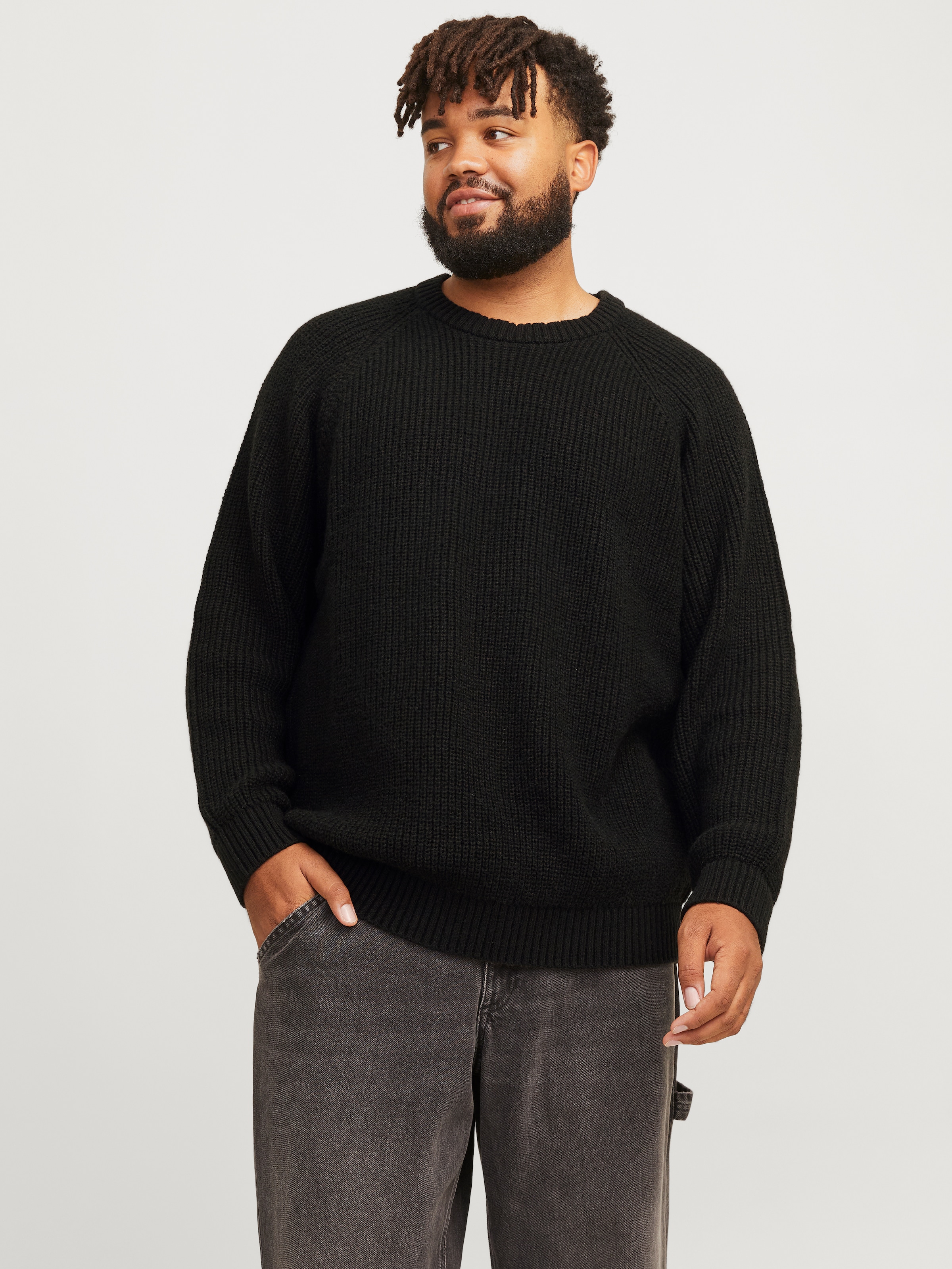 Jack & Jones PlusSize Rundhalspullover "JJJONES KNIT CREW NECK PLS" günstig online kaufen