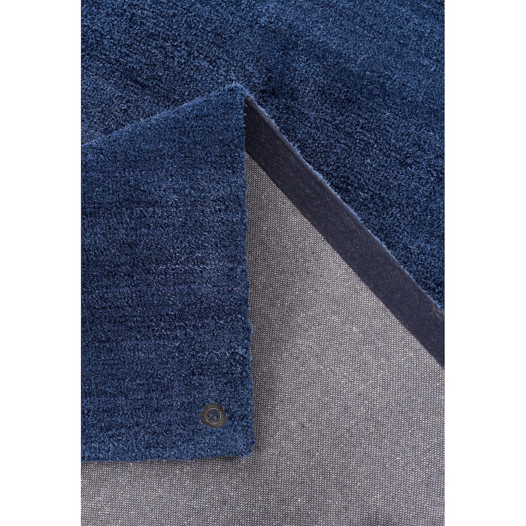 Wohnen Teppiche TOM TAILOR Teppich »Powder uni«, rechteckig, 12 mm Höhe, besonders weich und flauschig, Wohnzimmer blau