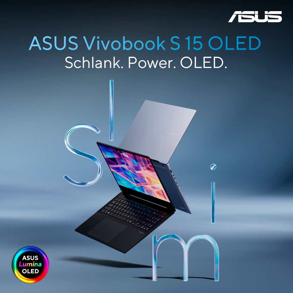 Asus Notebook »Vivobook S 15 OLED S5506MA-MA024W«, 39,6 cm, / 15,6 Zoll, Intel, Core Ultra 9, ARC, 1000 GB SSD