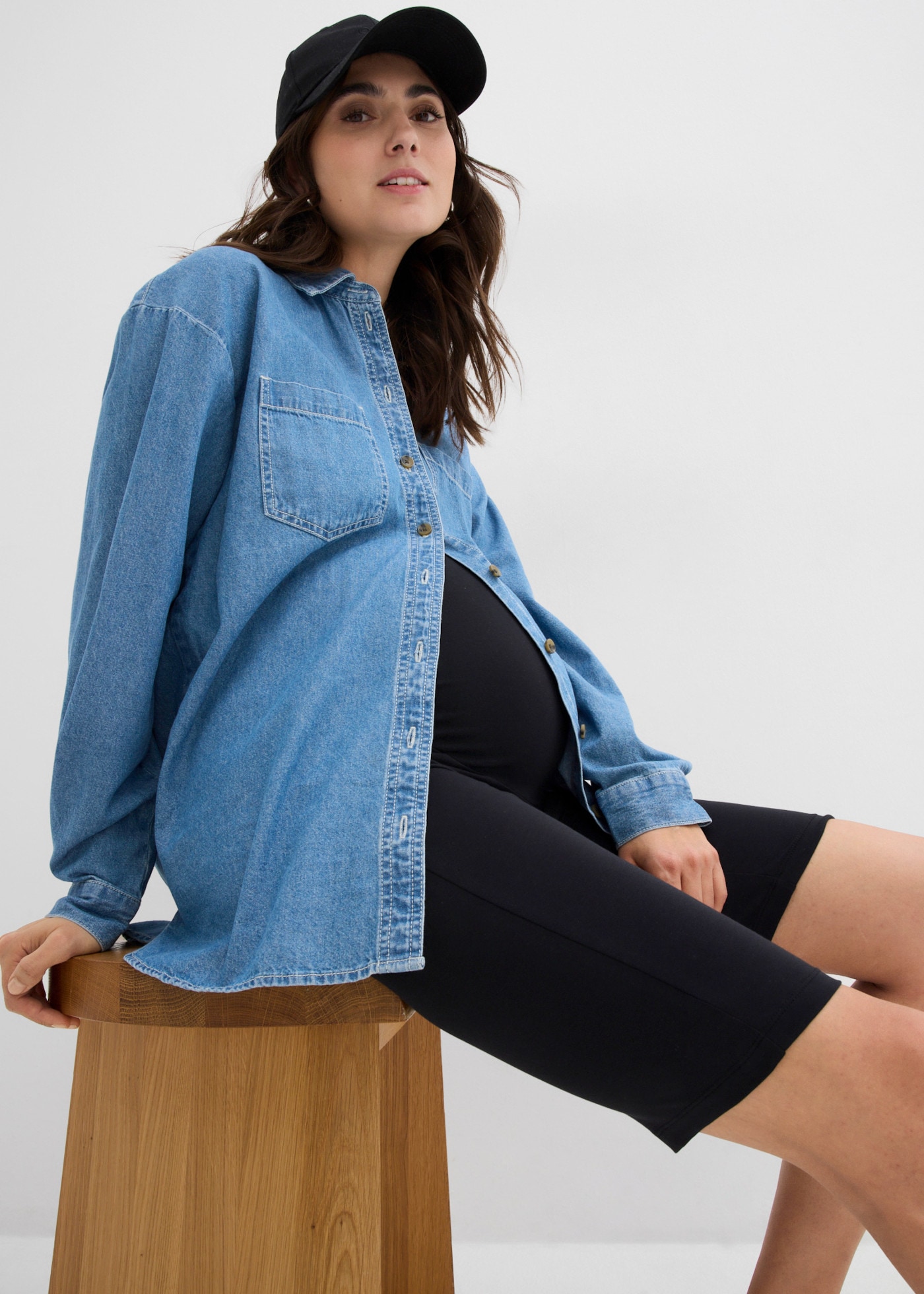 bonprix Radlerhose  aus elastischem Material, mit Jerseybund, kurze Leggings