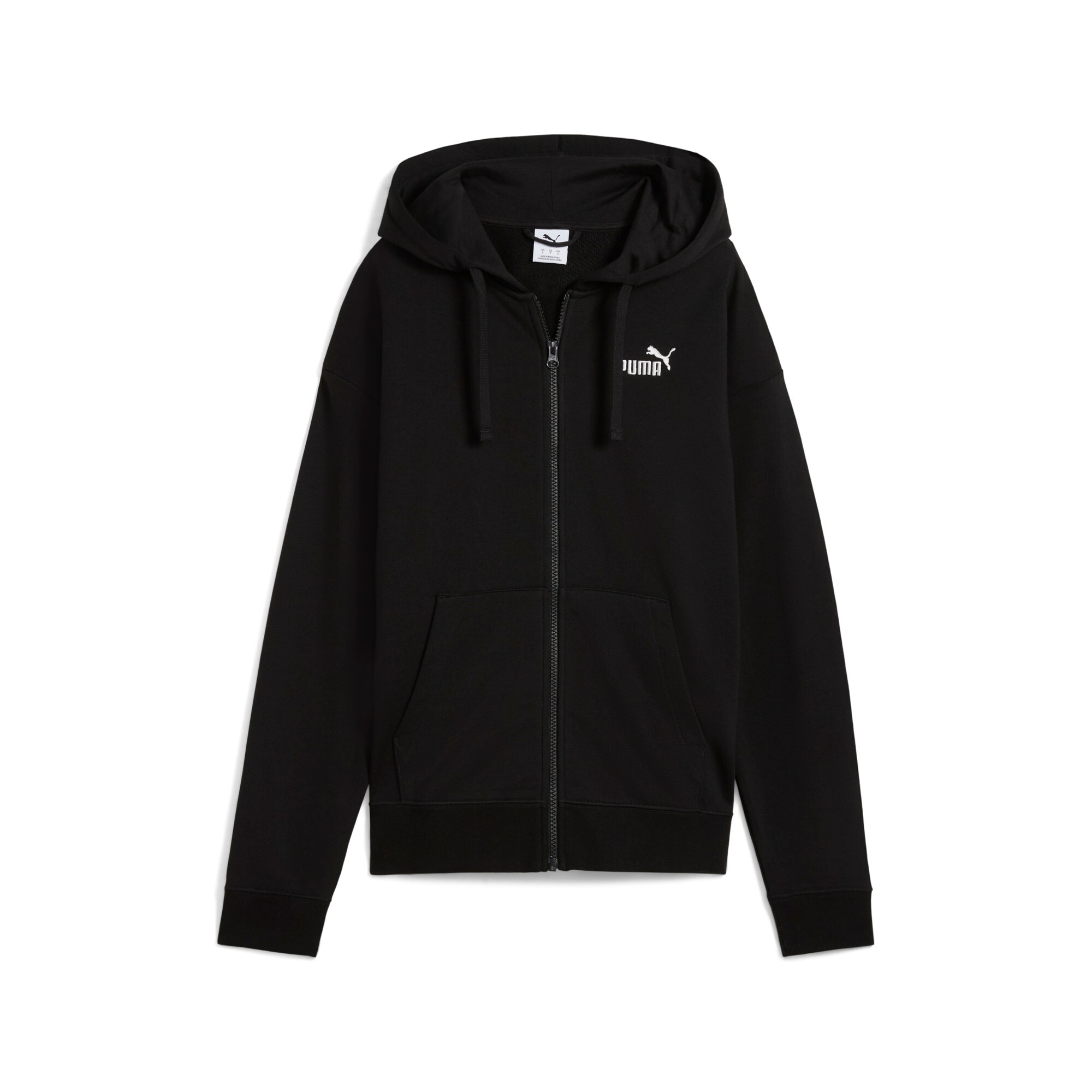 PUMA Kapuzensweatshirt "ESS SMALL NO 1 LOGO COMFORT FULL-ZIP HOODIE TR", mit verstellbarer Kapuze, mit Kängurutasche, komfortable Passform