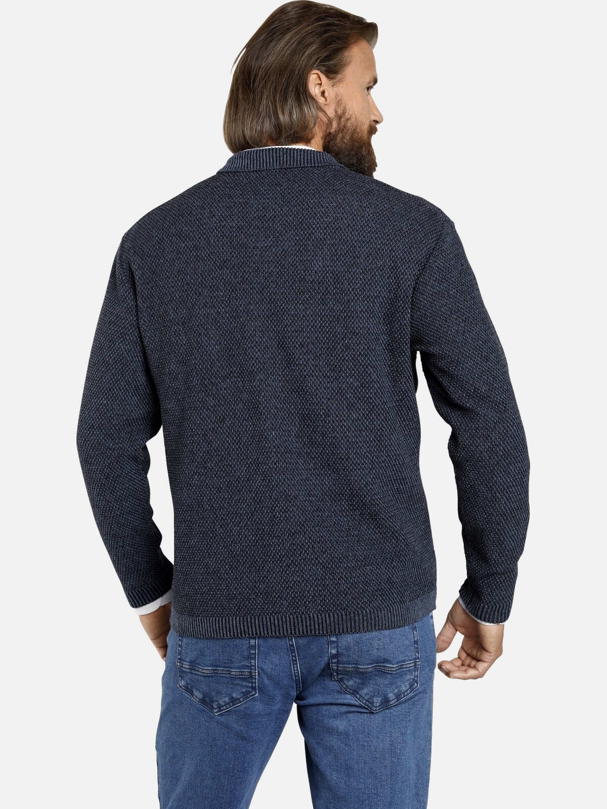 Jan Vanderstorm Strickjacke »Strickjacke ASGER«, in leichtem Baumwoll-Mix