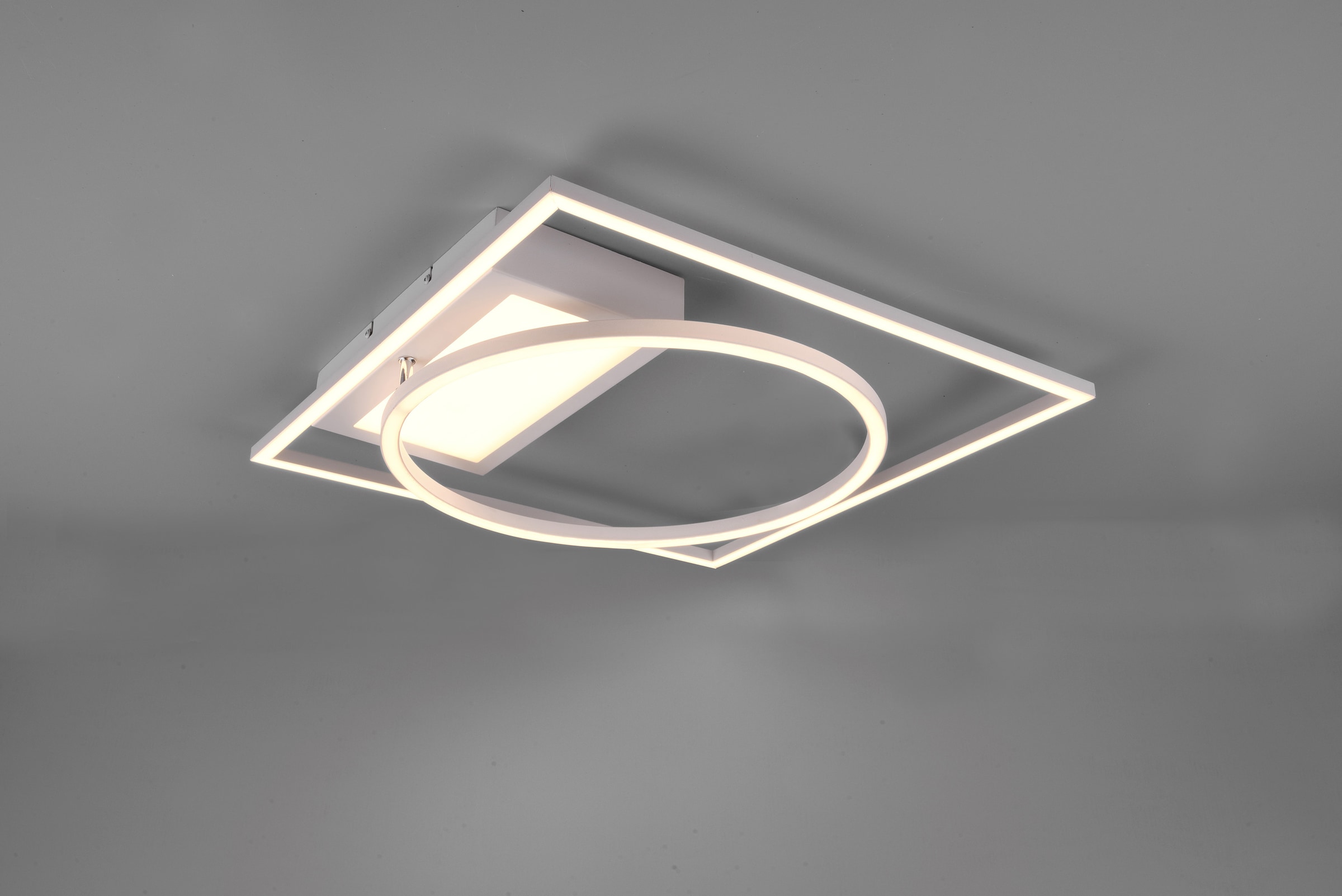 TRIO Leuchten LED Deckenleuchte »Downey«, 1 flammig, Leuchtmittel LED-Modul | LED fest integriert, Lichtfarbe stufenlos einstellbar, Memory Funktion, intgrierter Dimmer